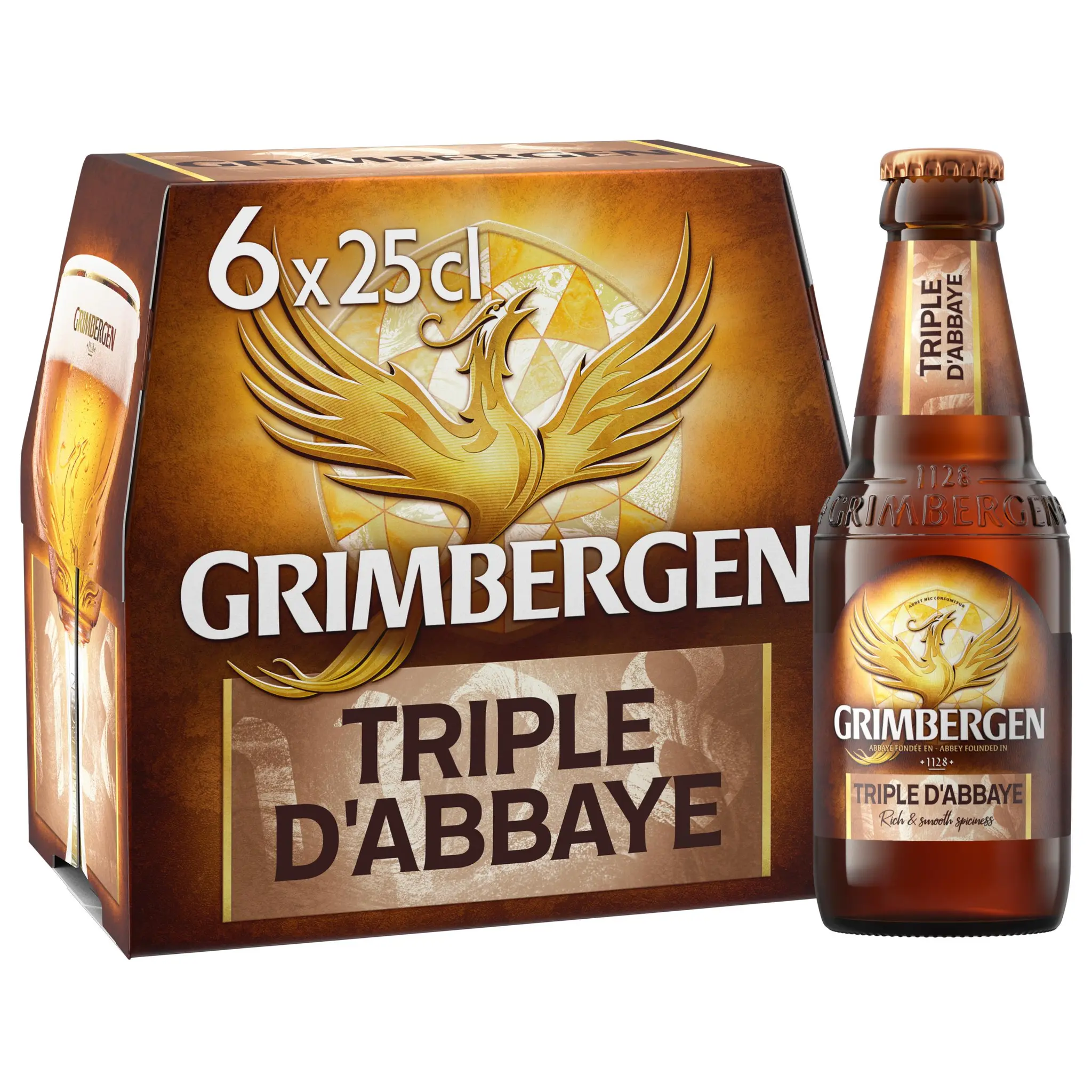 GRIMBERGEN Bière abbaye triple 8% pack bouteilles