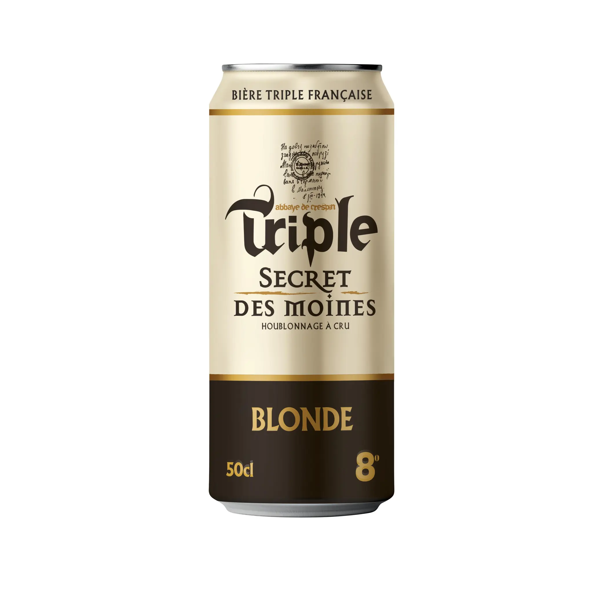 TRIPLE SECRET DES MOINES Bière blonde 8% boîte