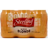 STERLING Bière blonde pur malt 4.5% boîtes