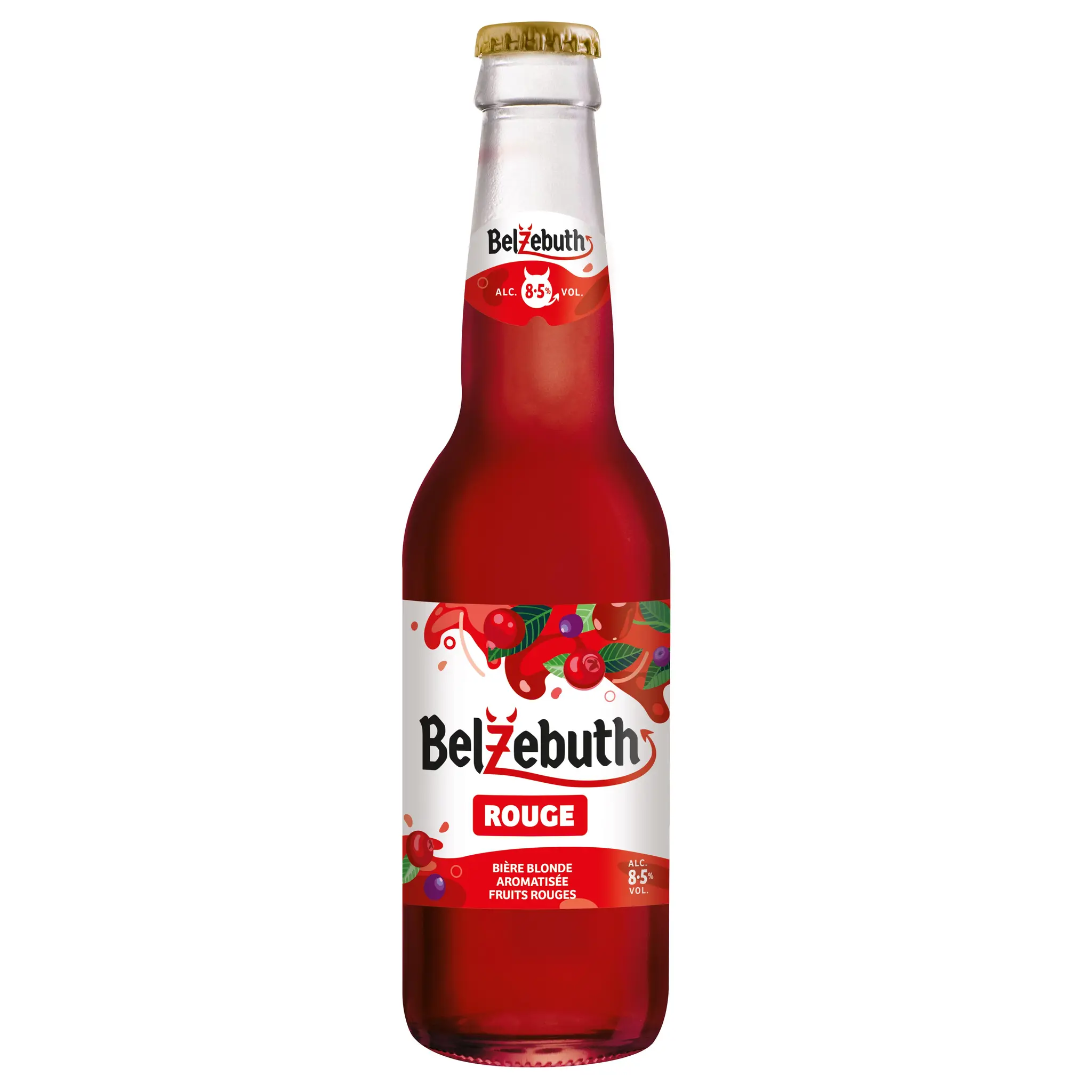 BELZEBUTH Bière blonde aromatisée fruits rouge 8,5% bouteille