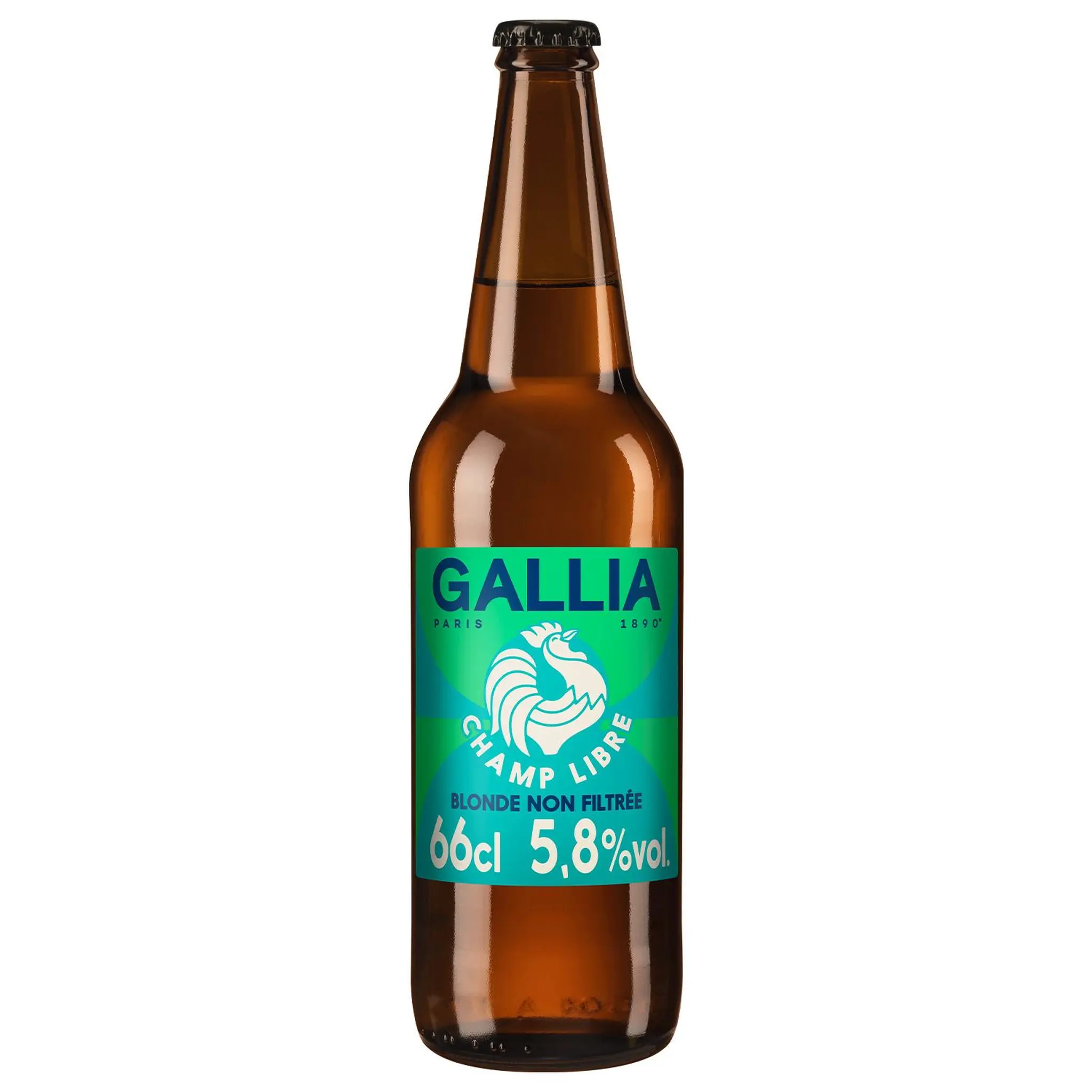 GALLIA Bière blonde non filtrée 5.8% bouteille