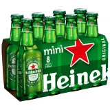 HEINEKEN Bière blonde 5% pack mini bouteilles