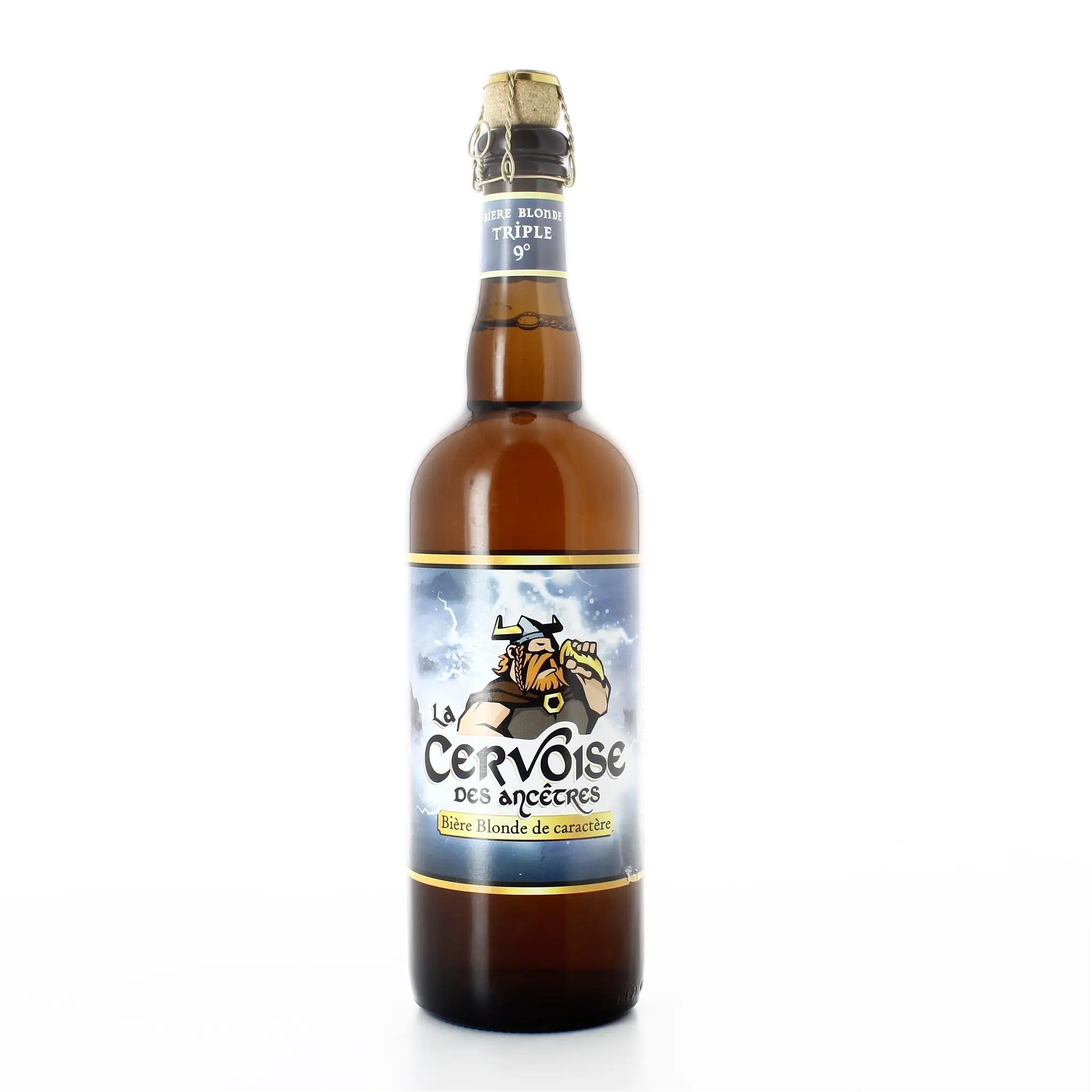 LA CERVOISE DES ANCETRES Bière blonde de caractère 9% bouteille