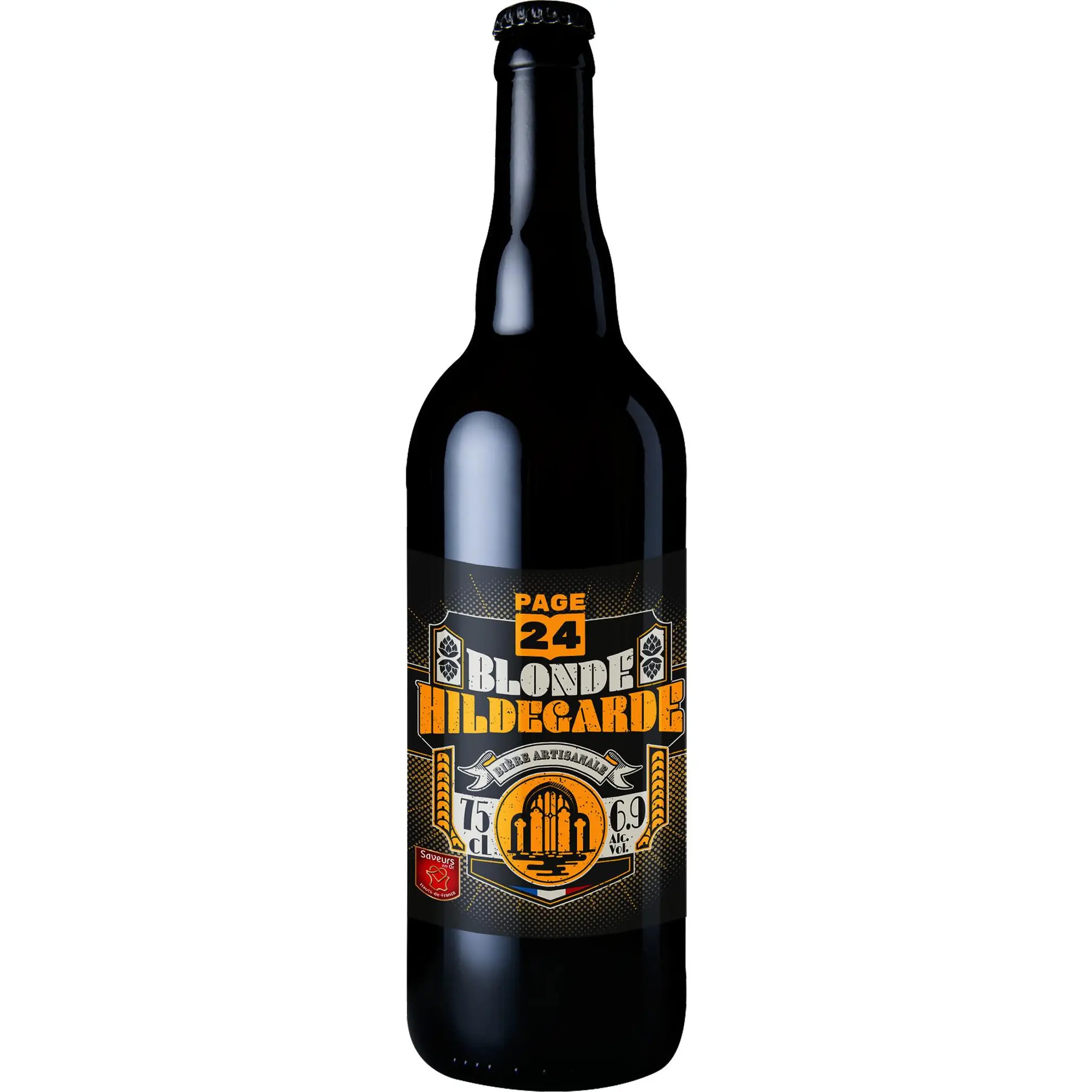 PAGE 24 Bière blonde réserve Hildegarde 6,9% bouteille