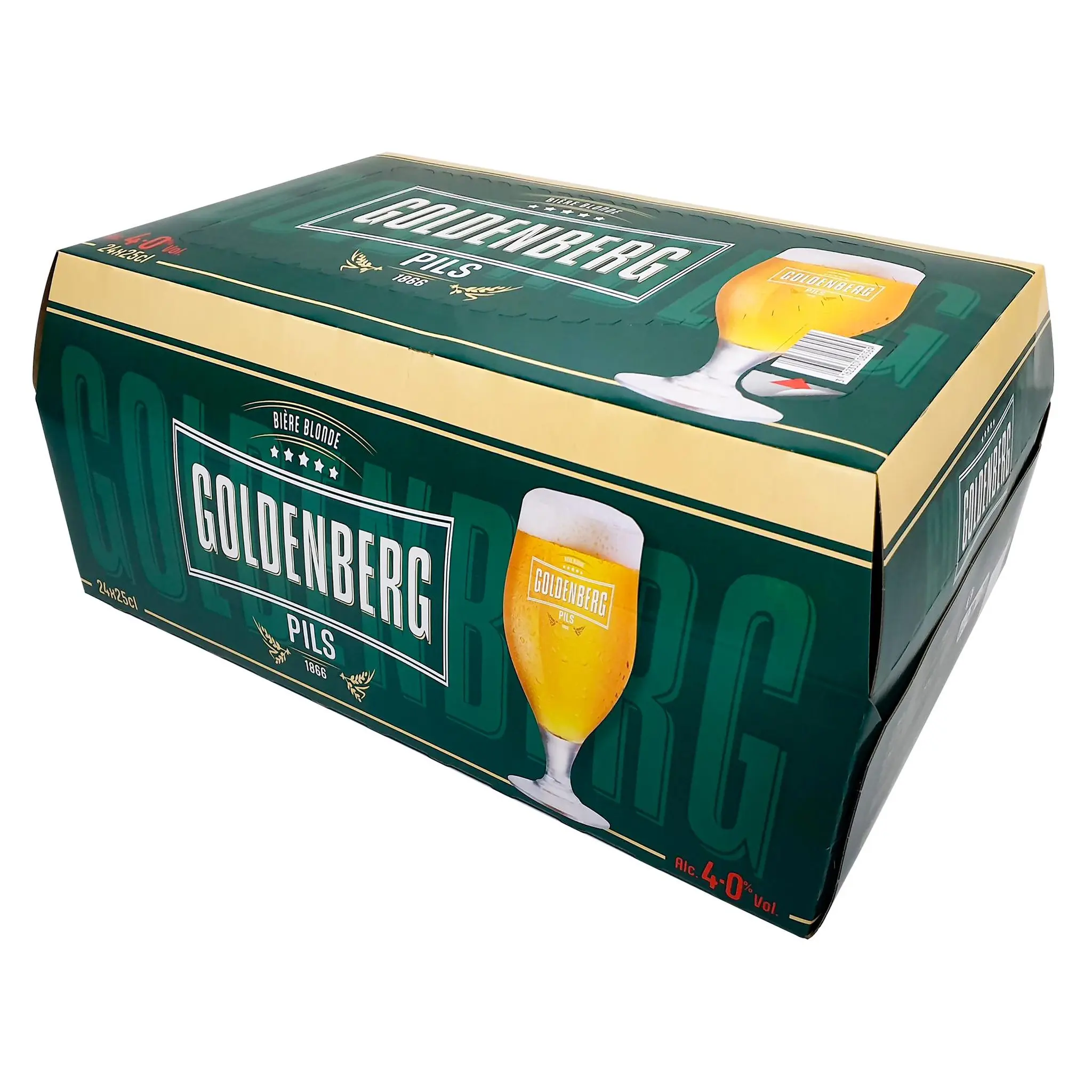 GOLDENBERG Bière blonde Pils 4% boîtes