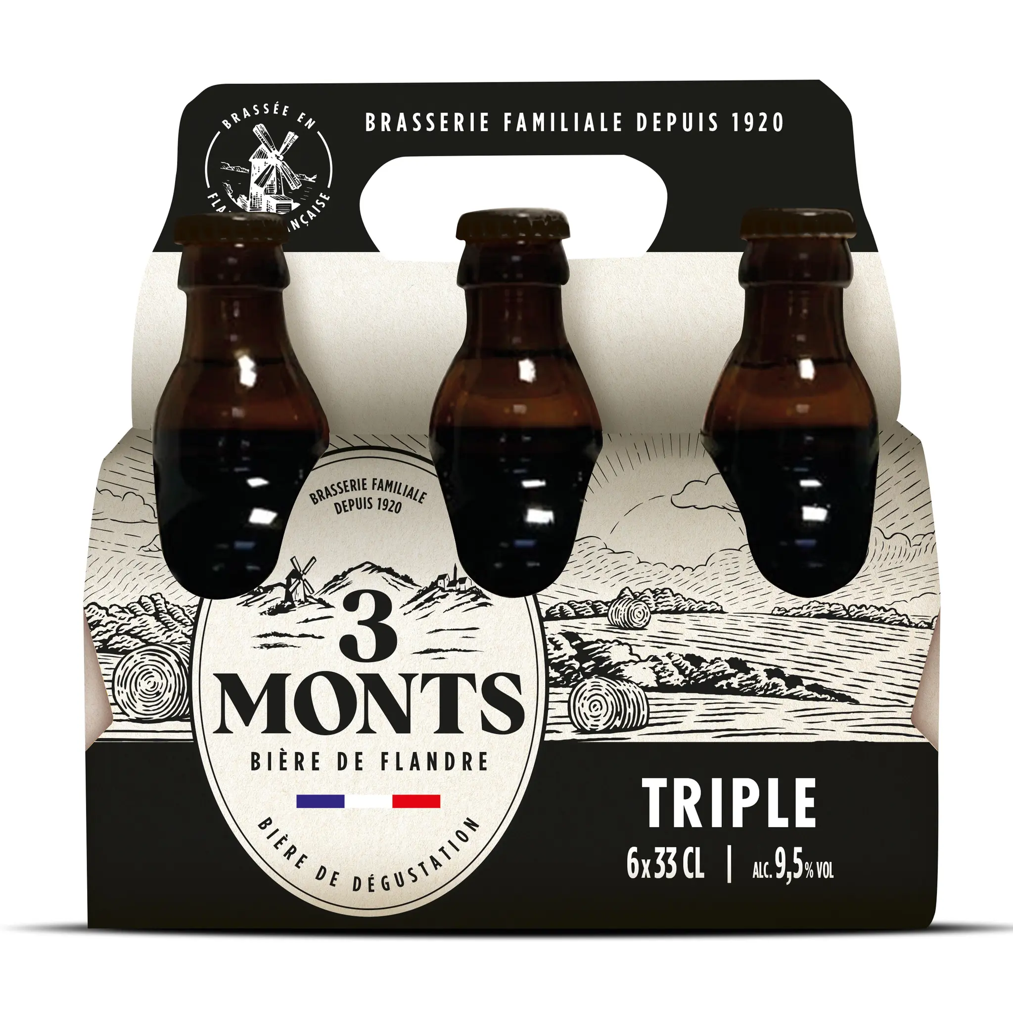 3 MONTS Bières triple 9,5% coffret bouteilles