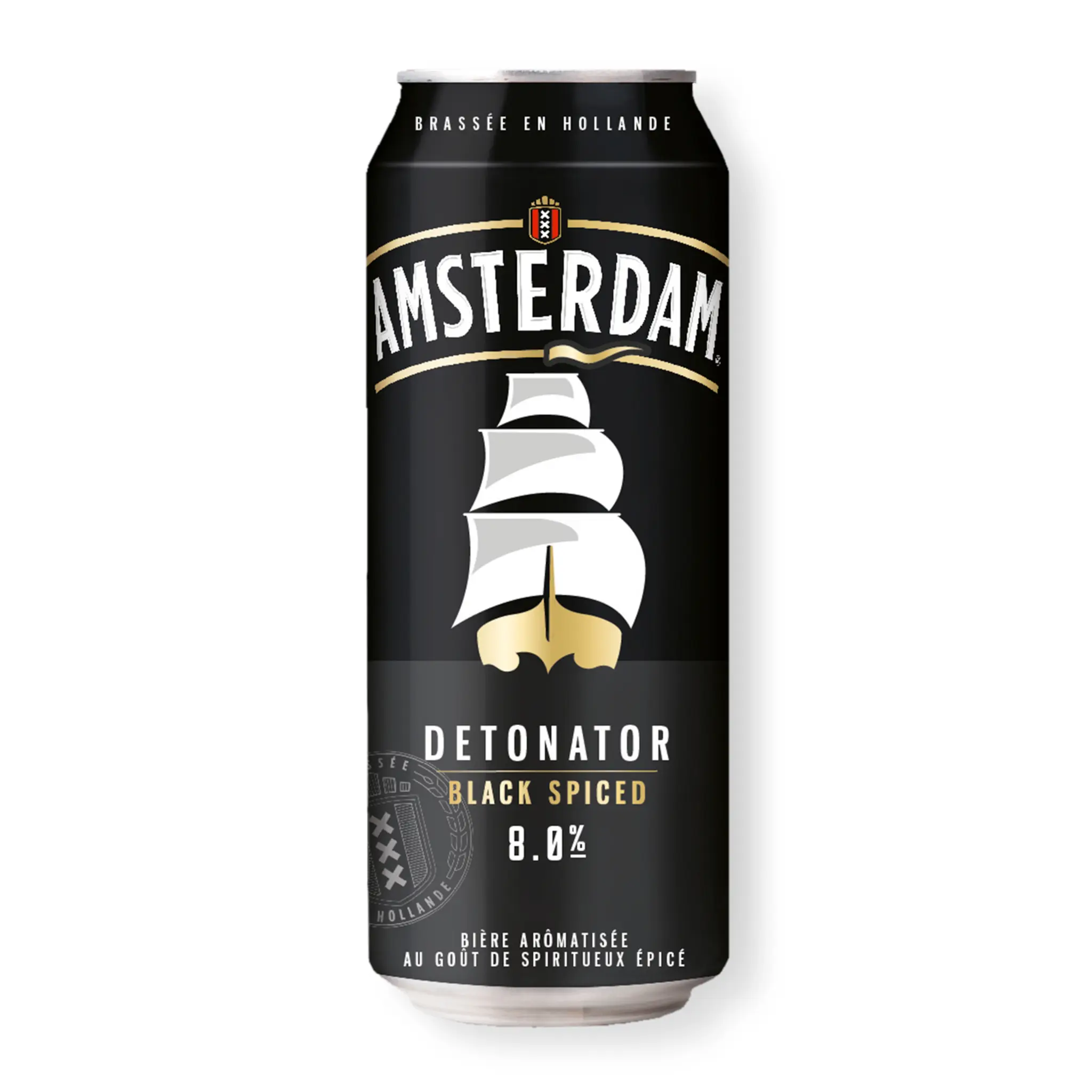 AMSTERDAM Bière Detonator black spiced 8% boîte