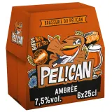 PELICAN Bière ambrée non filtrée 7,5%