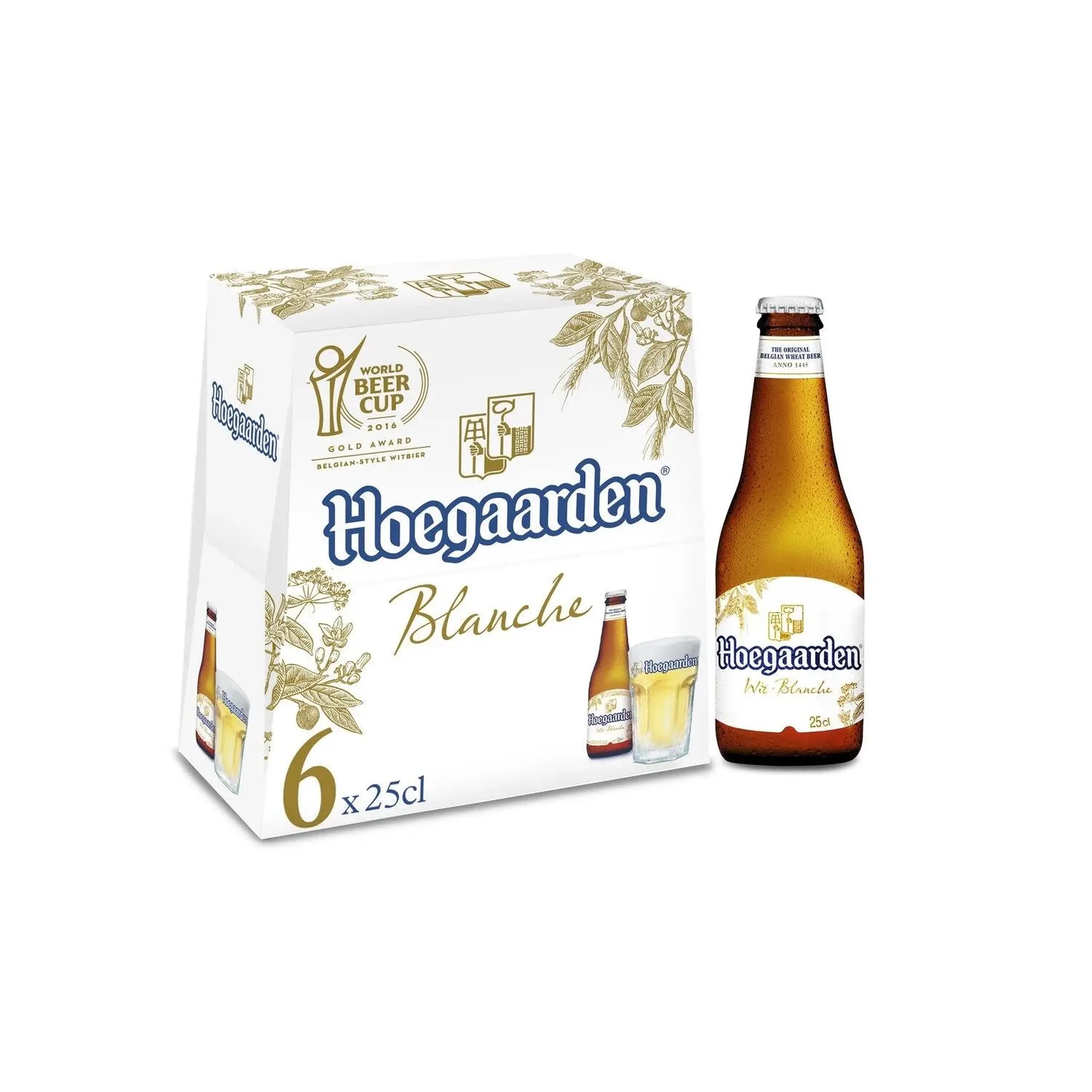 HOEGAARDEN Bière blanche légère 4,9% pack bouteilles