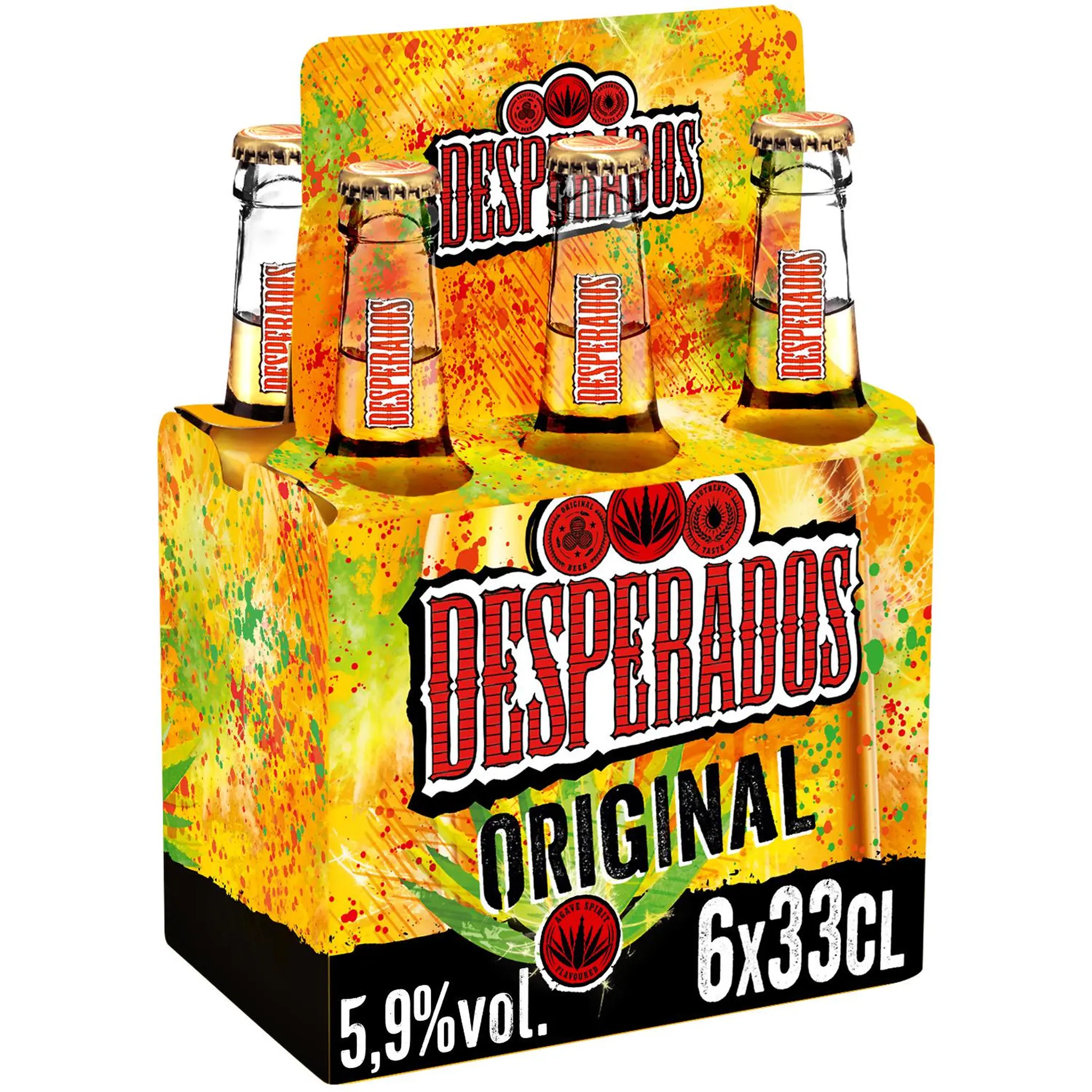 DESPERADOS Bière Original aromatisée tequila 5,9% pack bouteilles