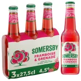 SOMERSBY Bière légère aromatisée à la framboise et grenade 4.5%