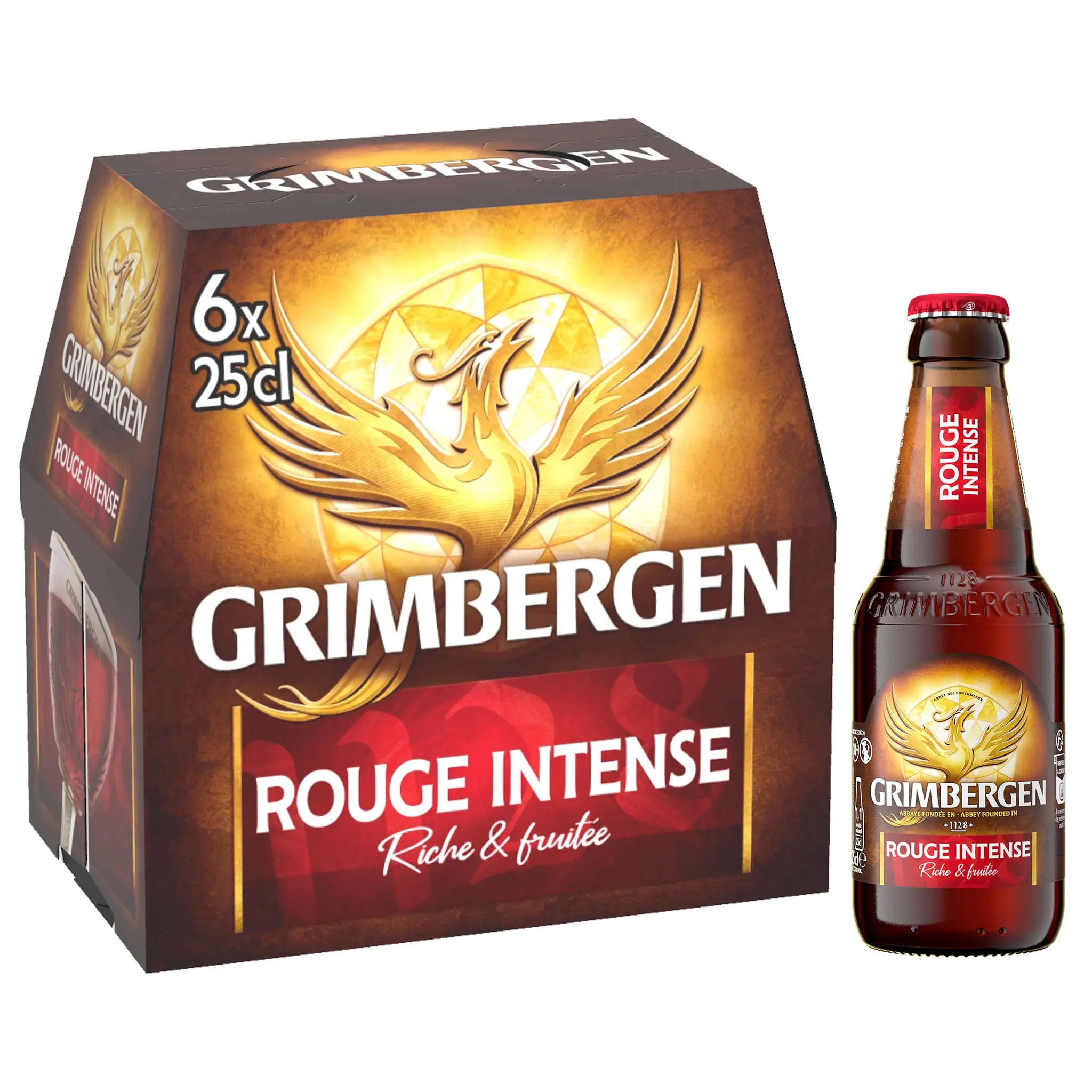 GRIMBERGEN Bière aromatisée fruits rouges 5.5% pack bouteilles