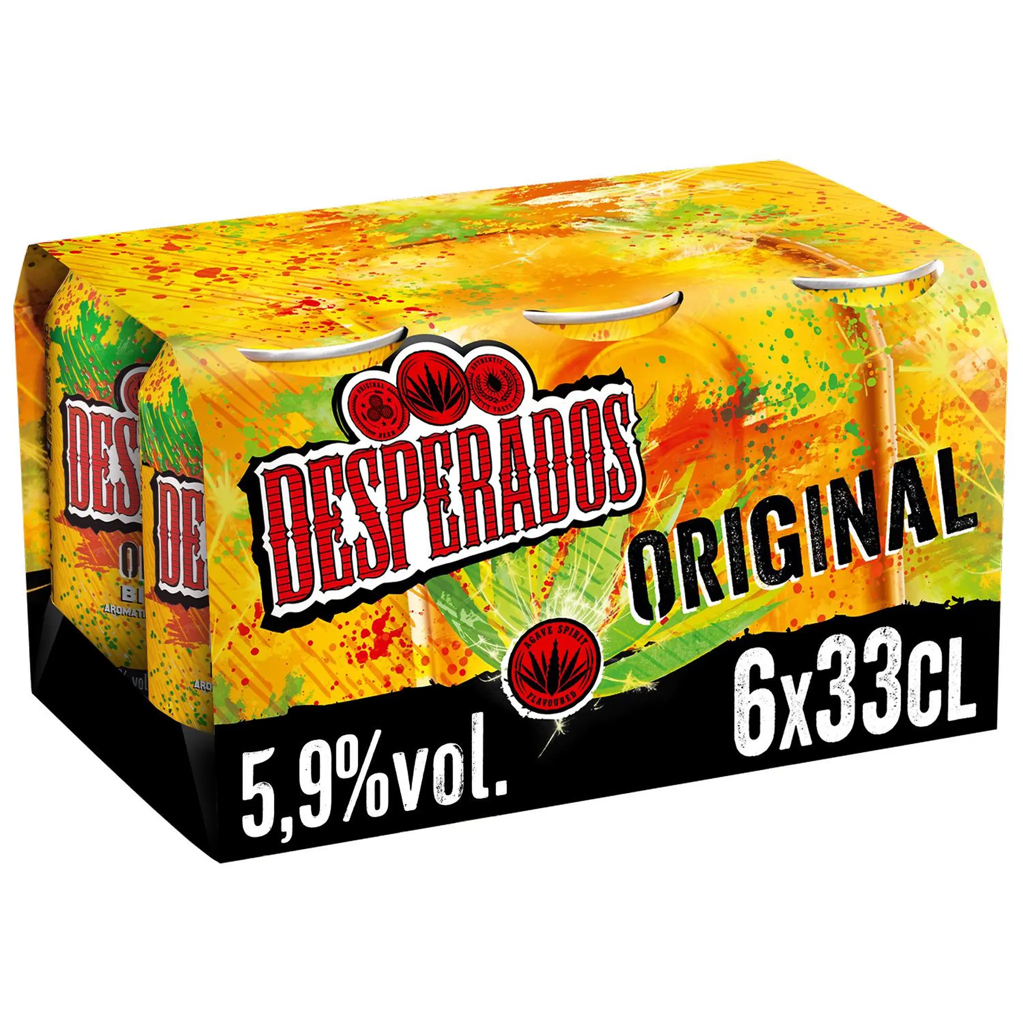 DESPERADOS Bière blonde Original aromatisée téquila 5,9% boîtes