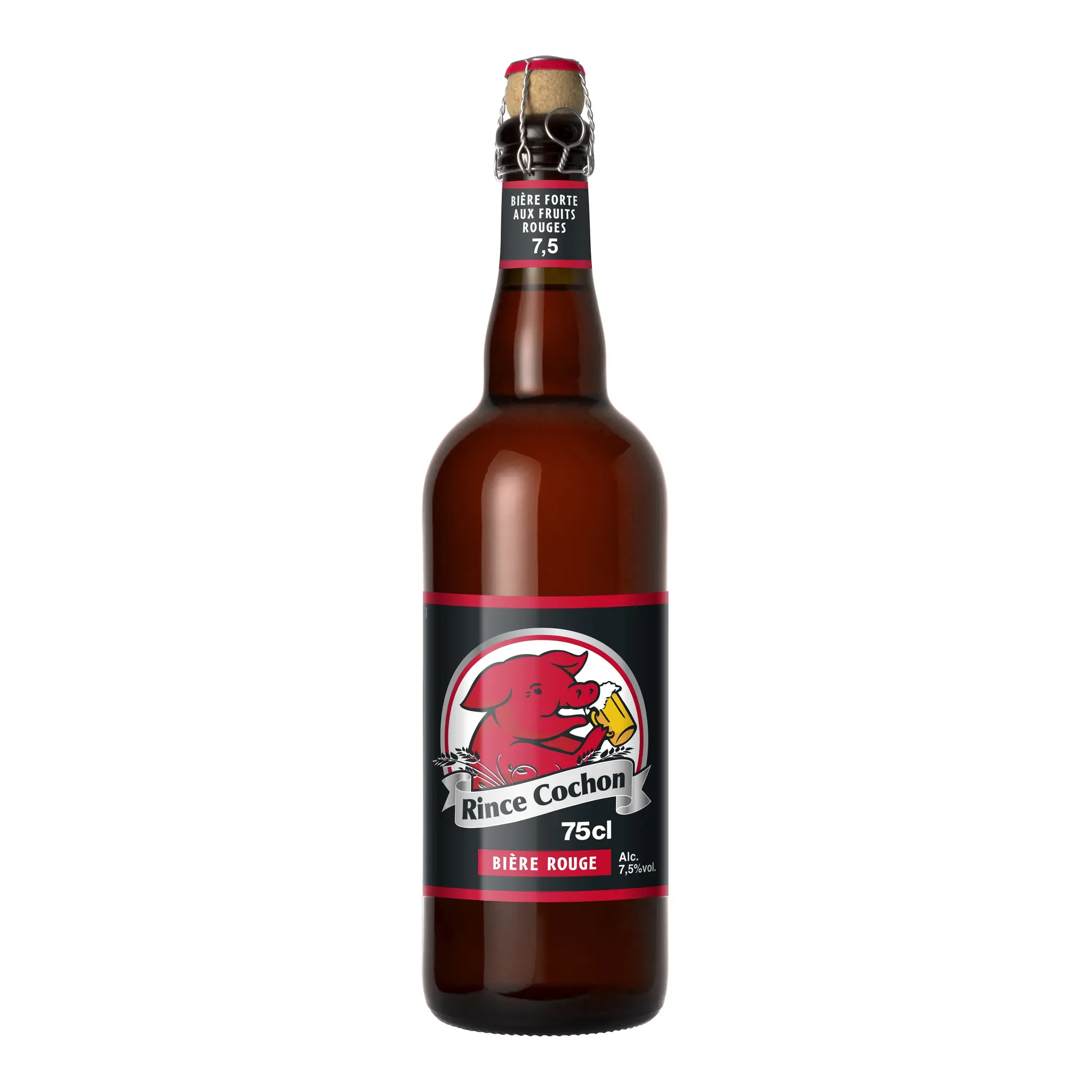 RINCE COCHON Bière rouge 7,5% bouteille