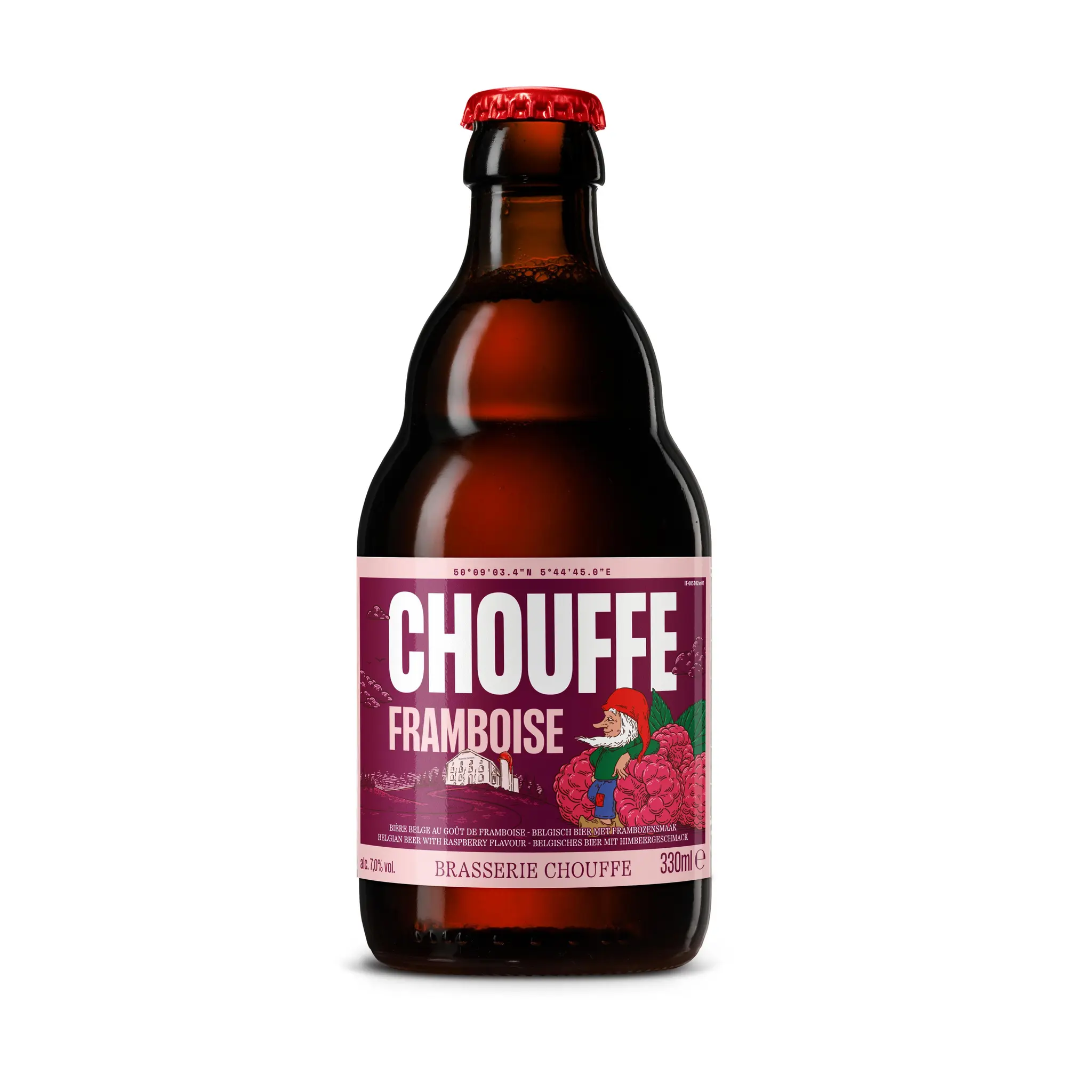 CHOUFFE Bière belge aromatisée framboise 7%