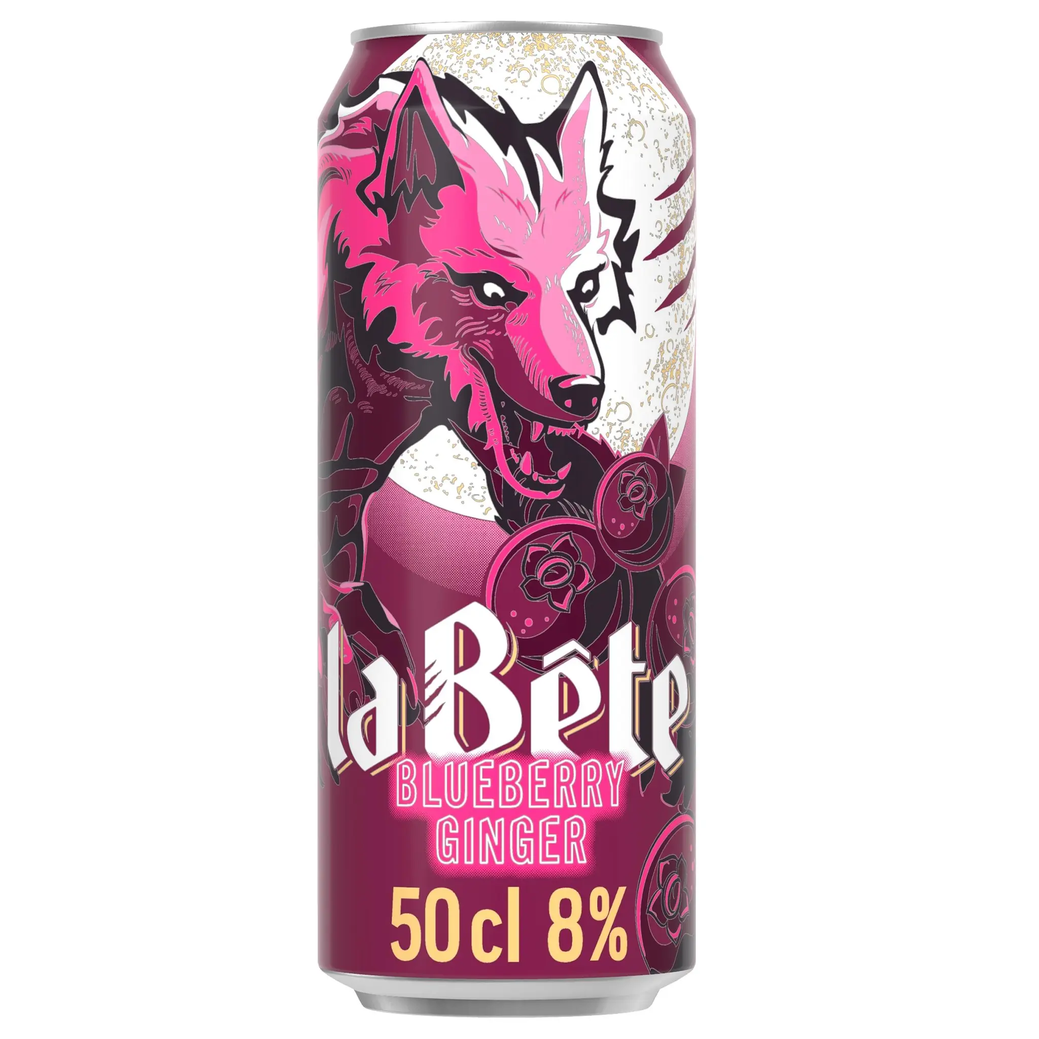 LA BÊTE Blueberry Ginger bière aromatisée myrtille et gingembre 8% boîte