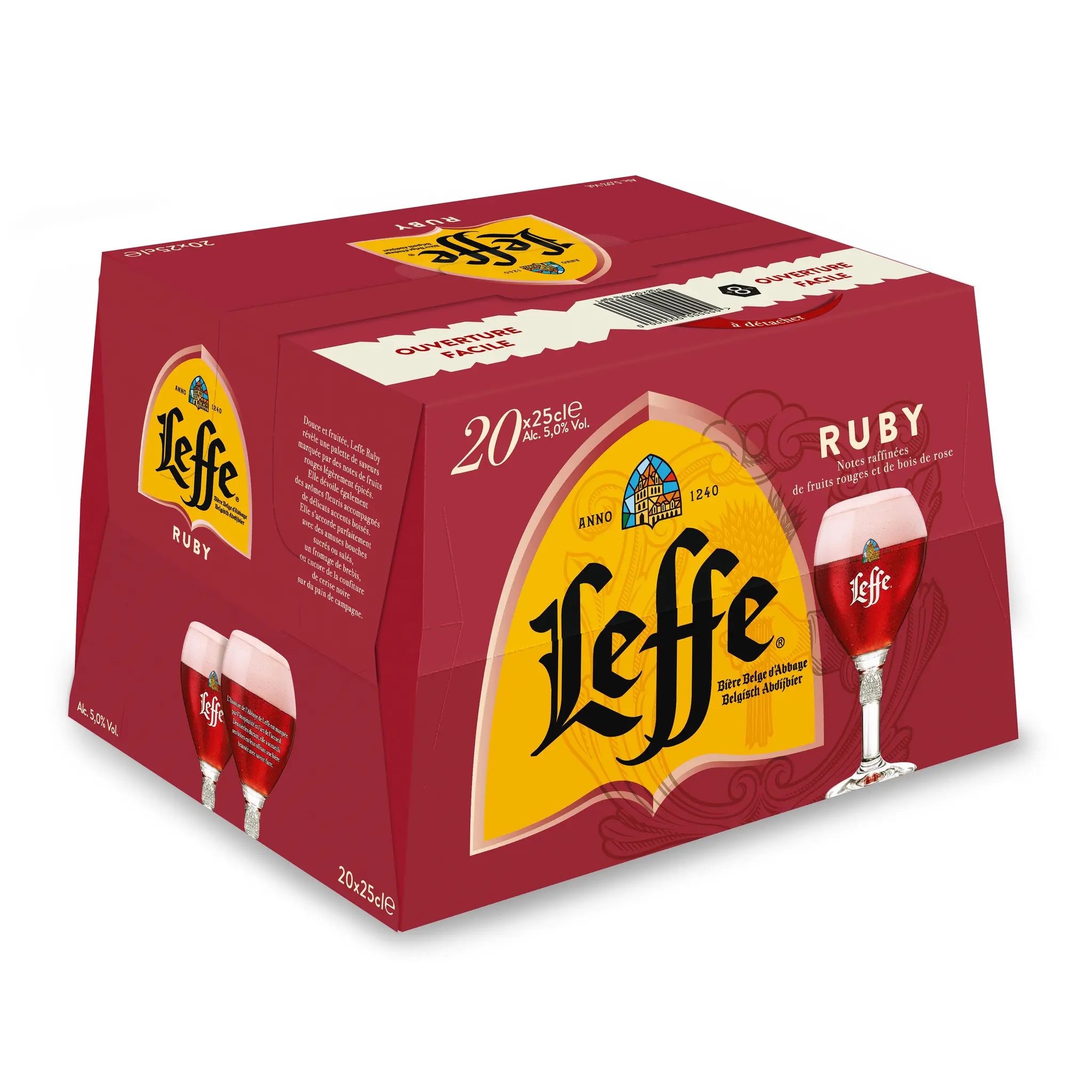 LEFFE Bière Ruby aromatisée fruits rouges 5%