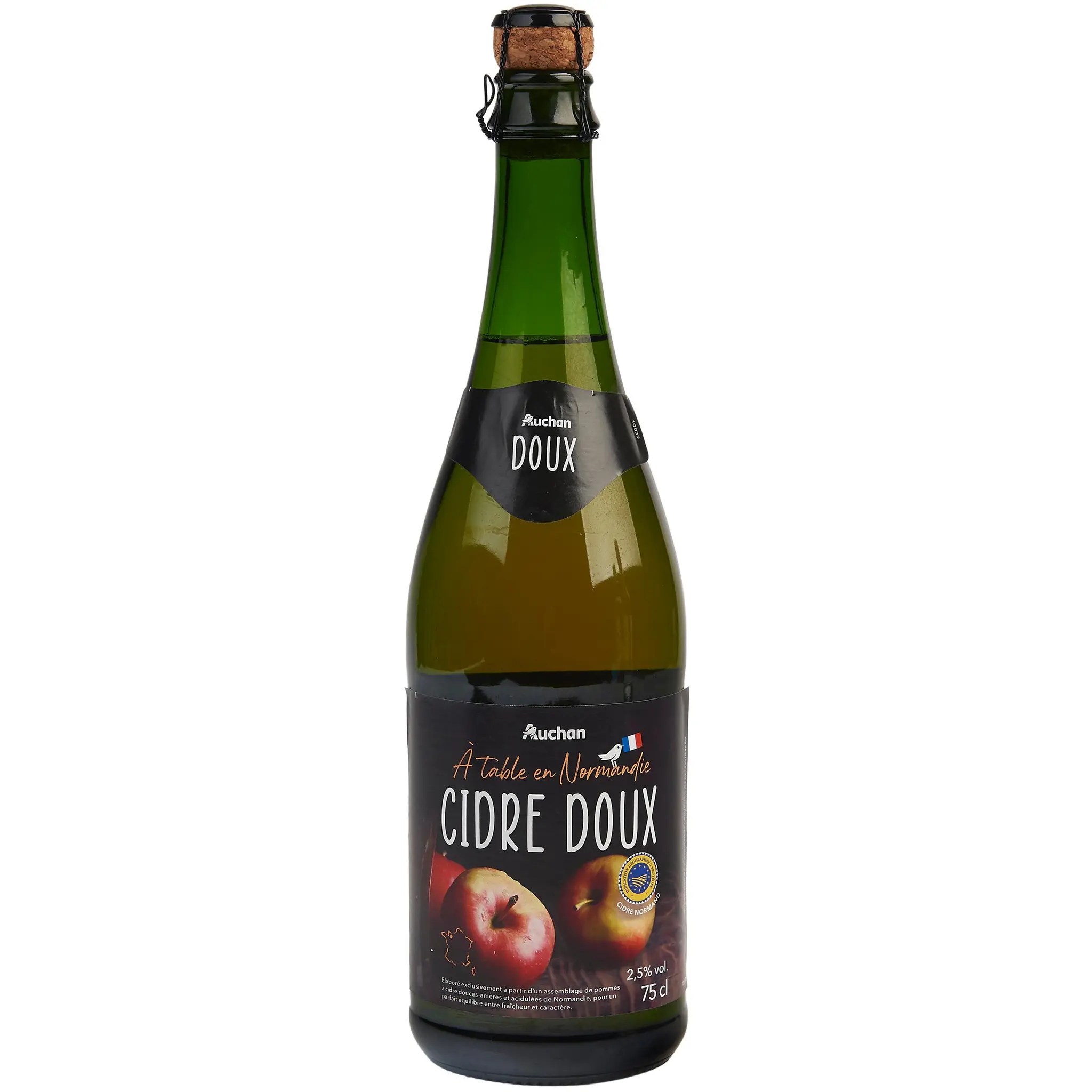 AUCHAN TERROIR Cidre doux Terroir IGP Normandie 2.5%