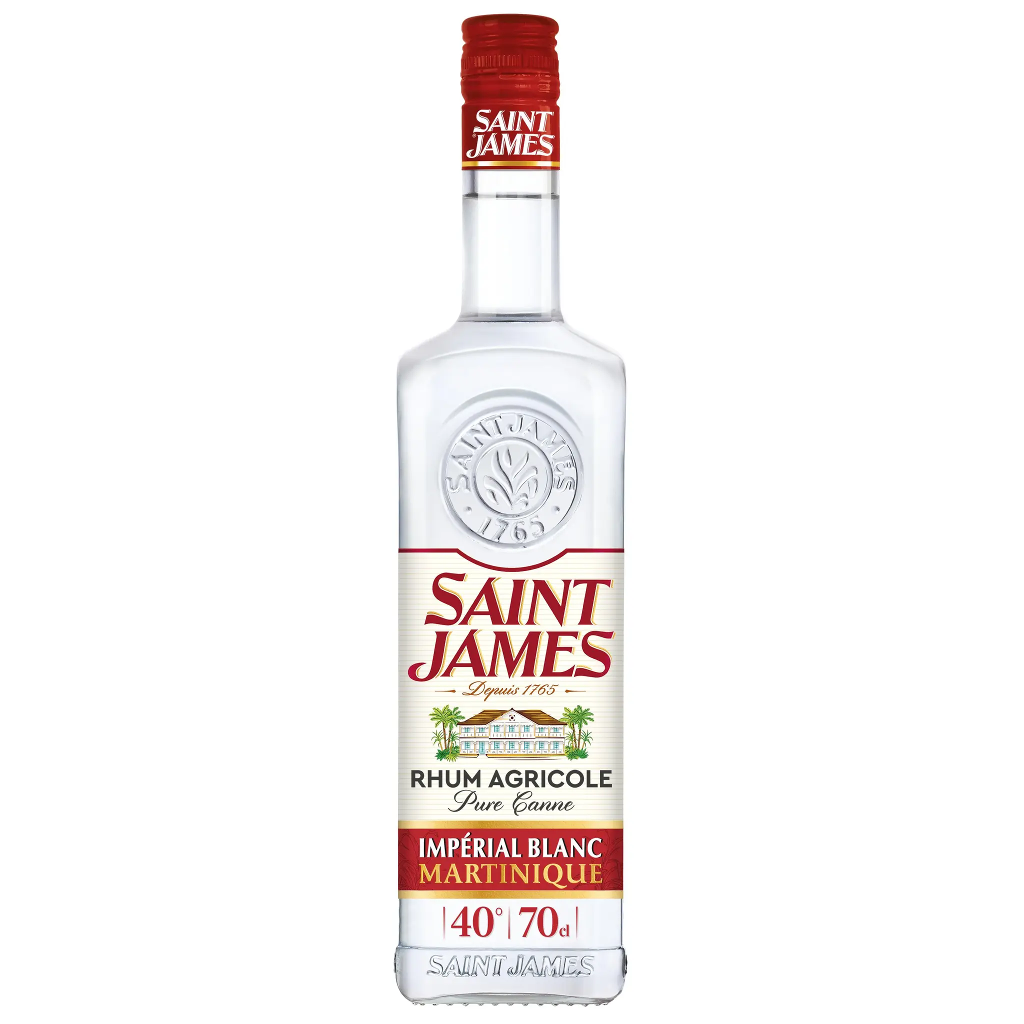 SAINT JAMES Rhum blanc Impérial agricole Martinique 40%