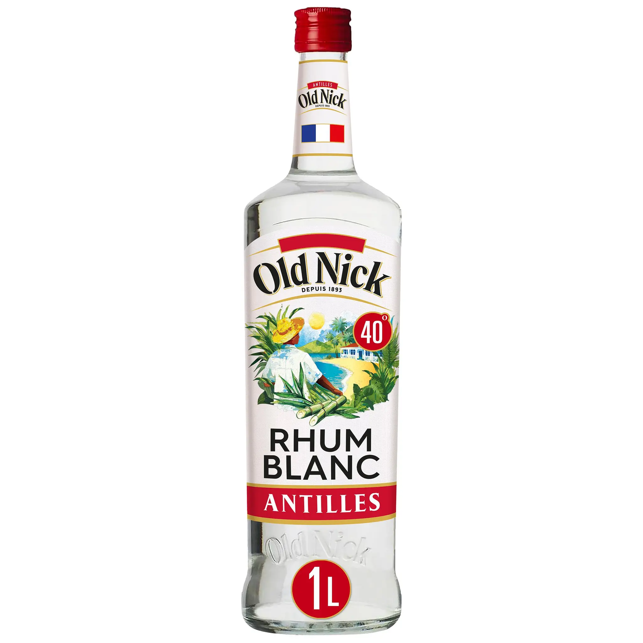 OLD NICK Rhum blanc traditionnel 40%