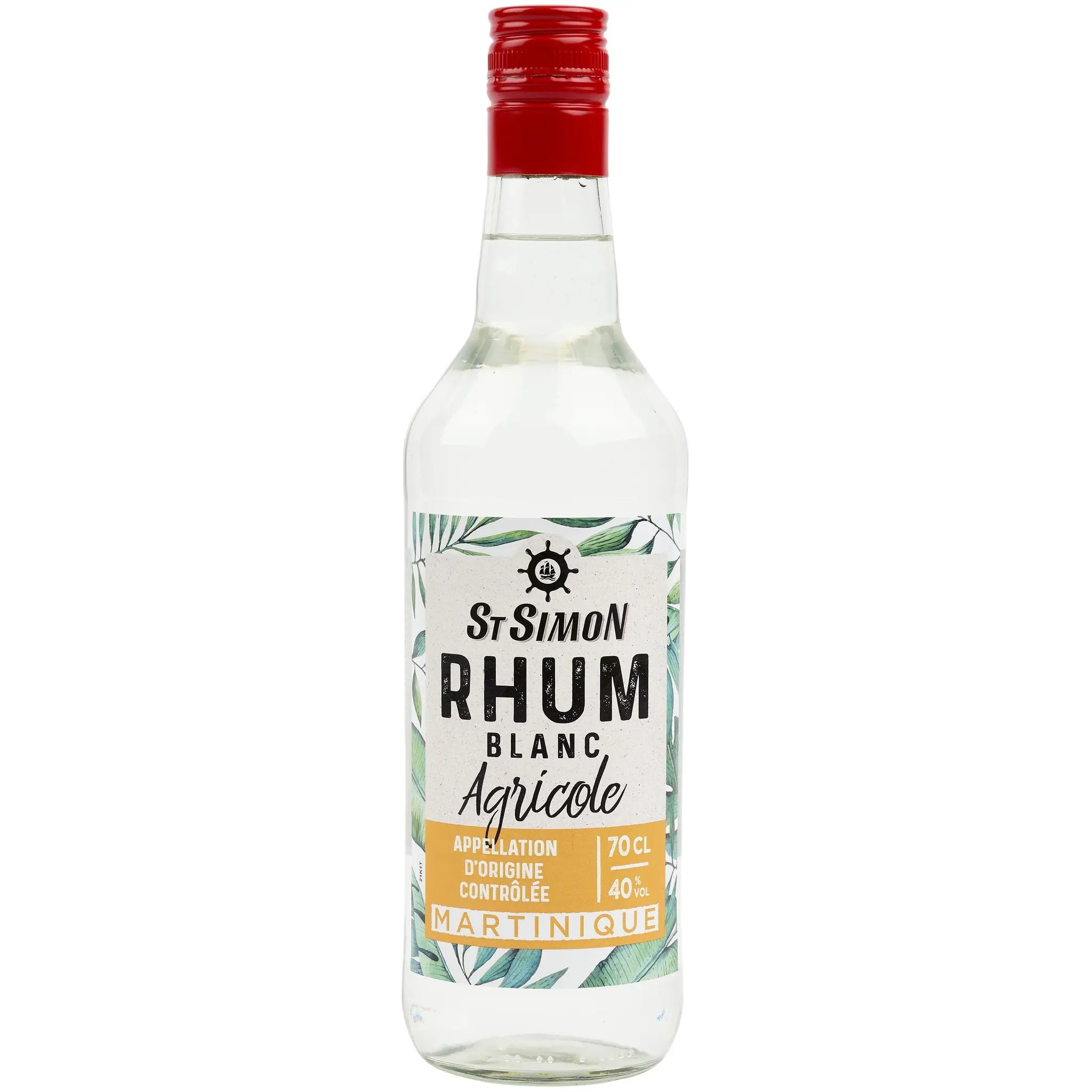 ST SIMON Rhum blanc agricole Martinique 40%