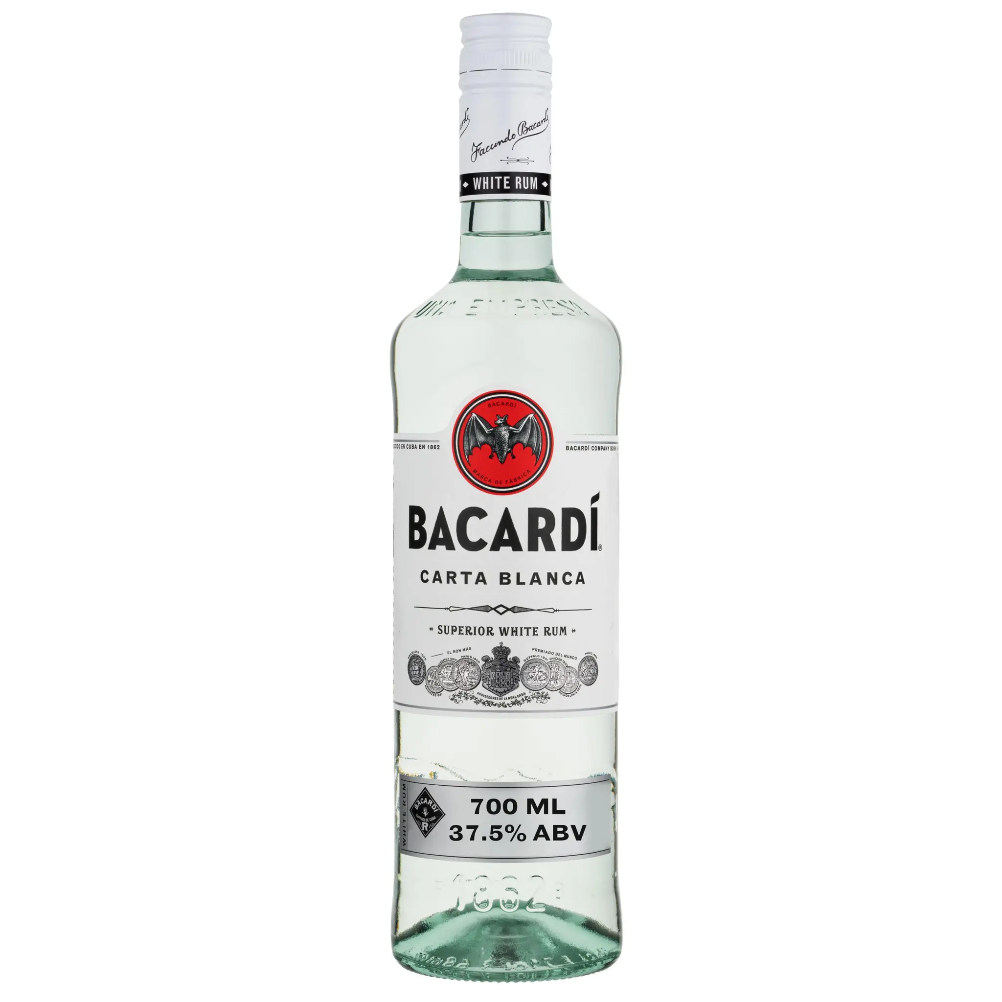 BACARDI CARTA BLANCA Rhum blanc 37,5%