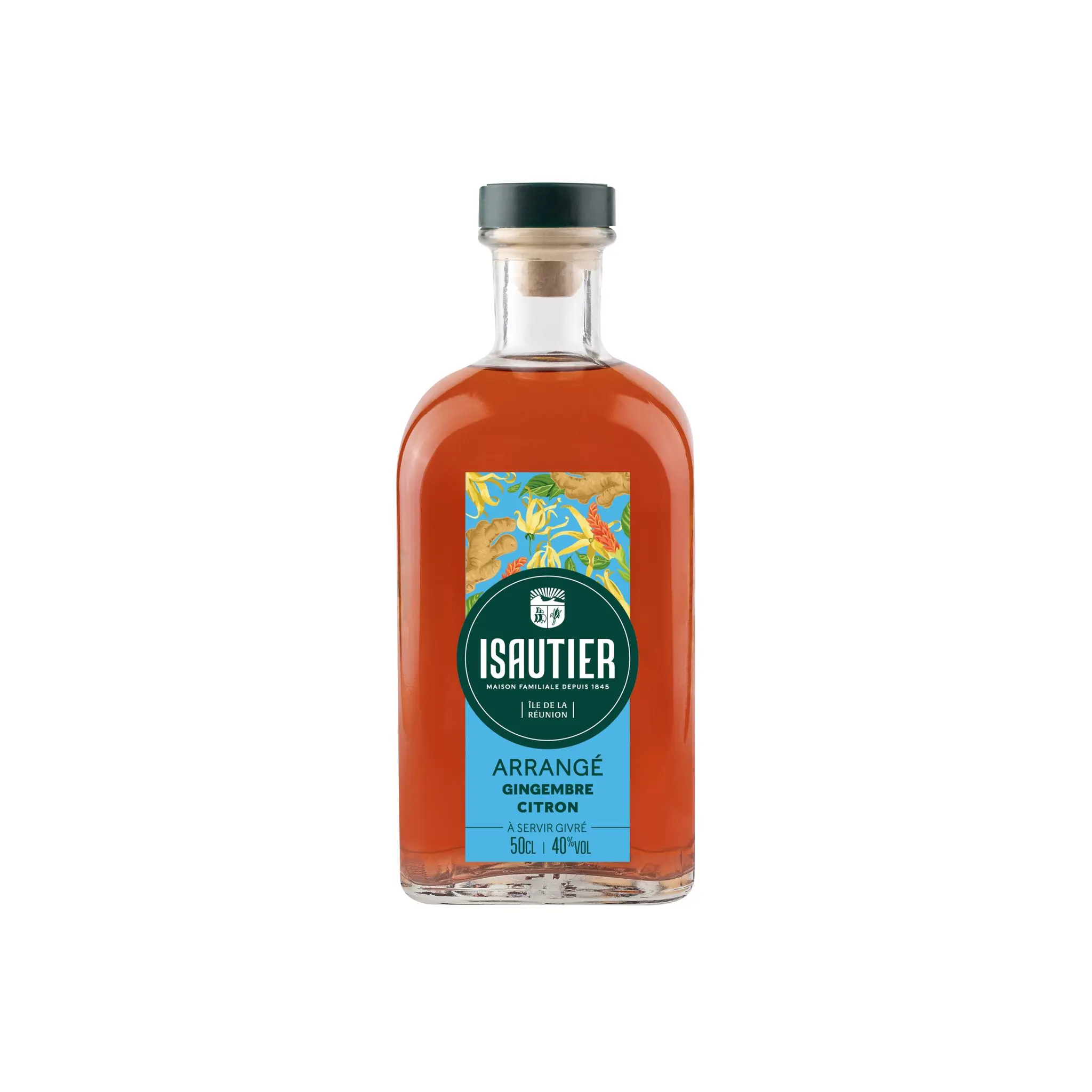 ISAUTIER Rhum arrangé citron gingembre 40%