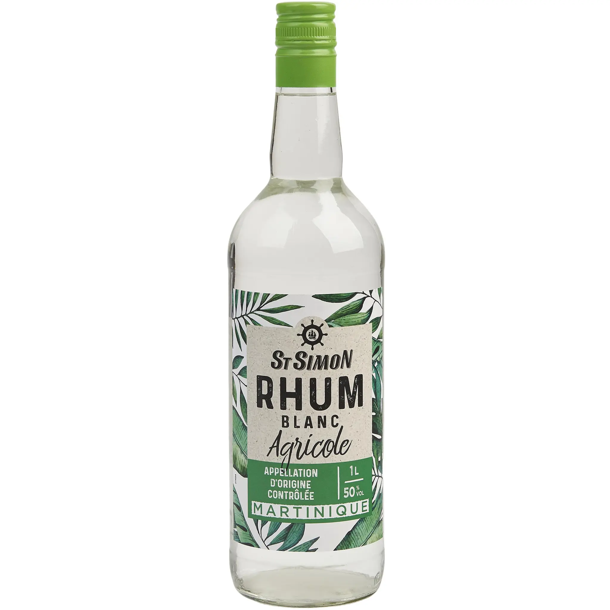 ST SIMON Rhum blanc agricole martinique 50%