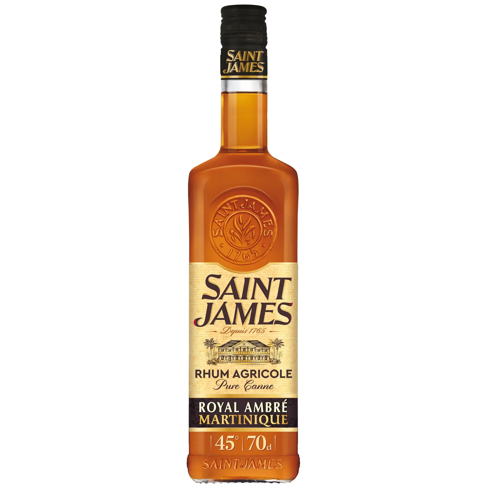 SAINT JAMES Rhum ambré Royal agricole Martinique 45%