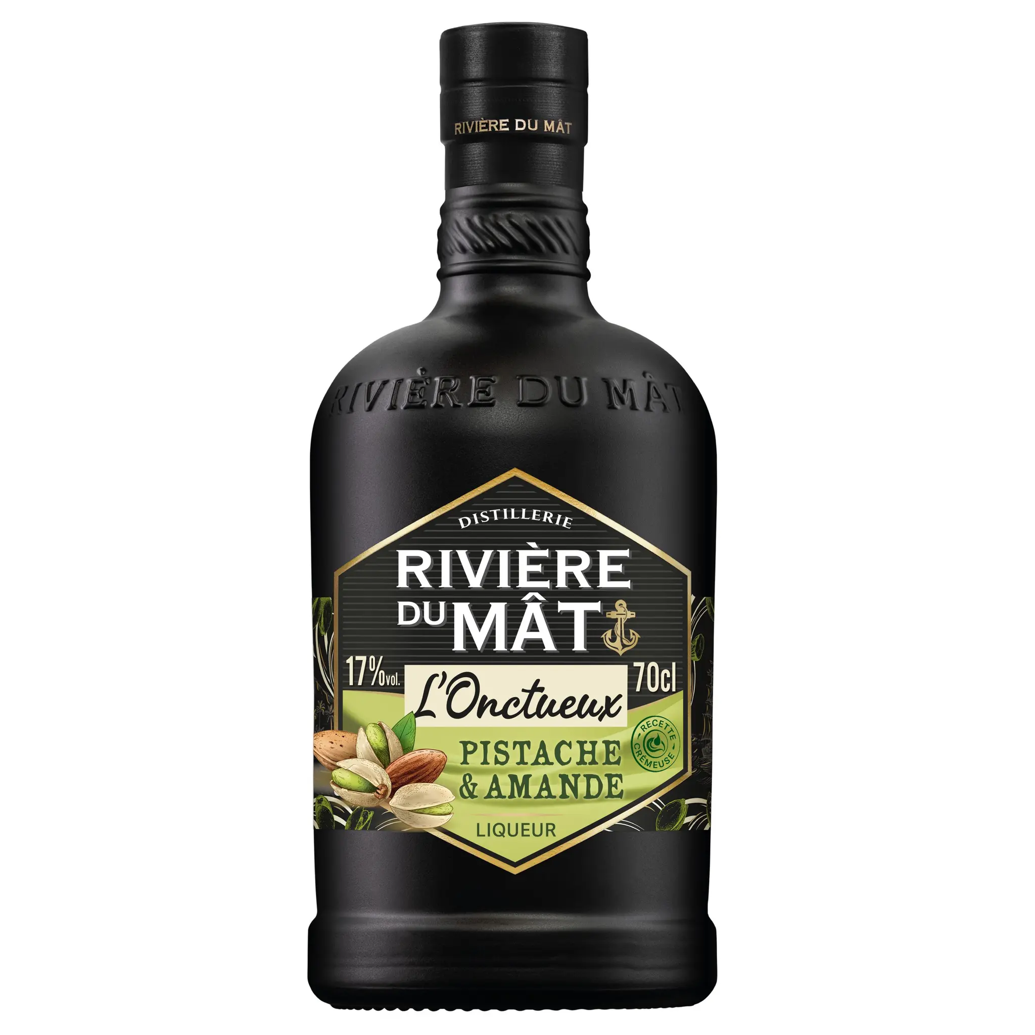 RIVIÈRE DU MAT Liqueur de crème et de rhum pistache et amande 17%