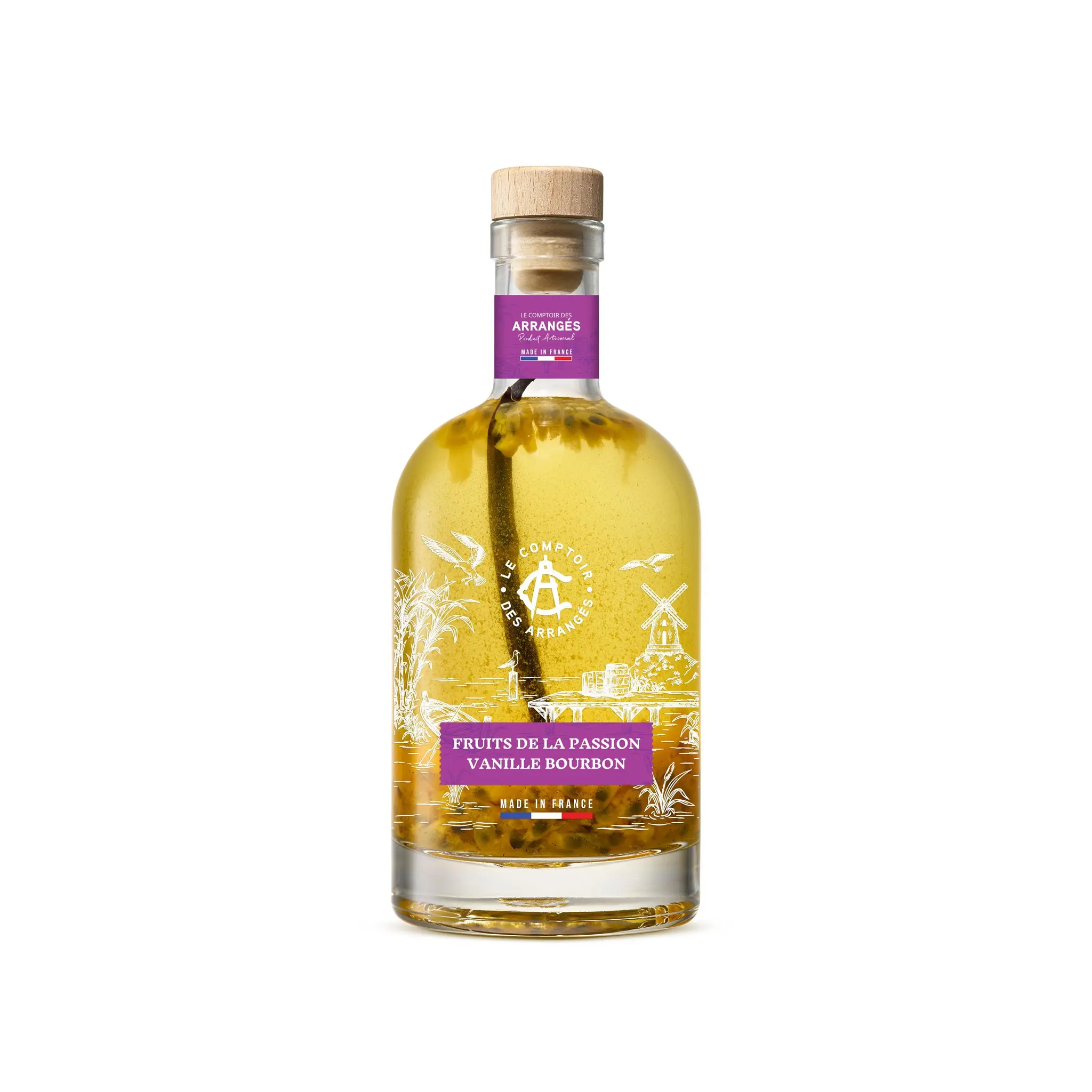 LE COMPTOIR DES ARRANGEES Boisson à base de rhum fruits de la passion et vanille bourbon 26.6%