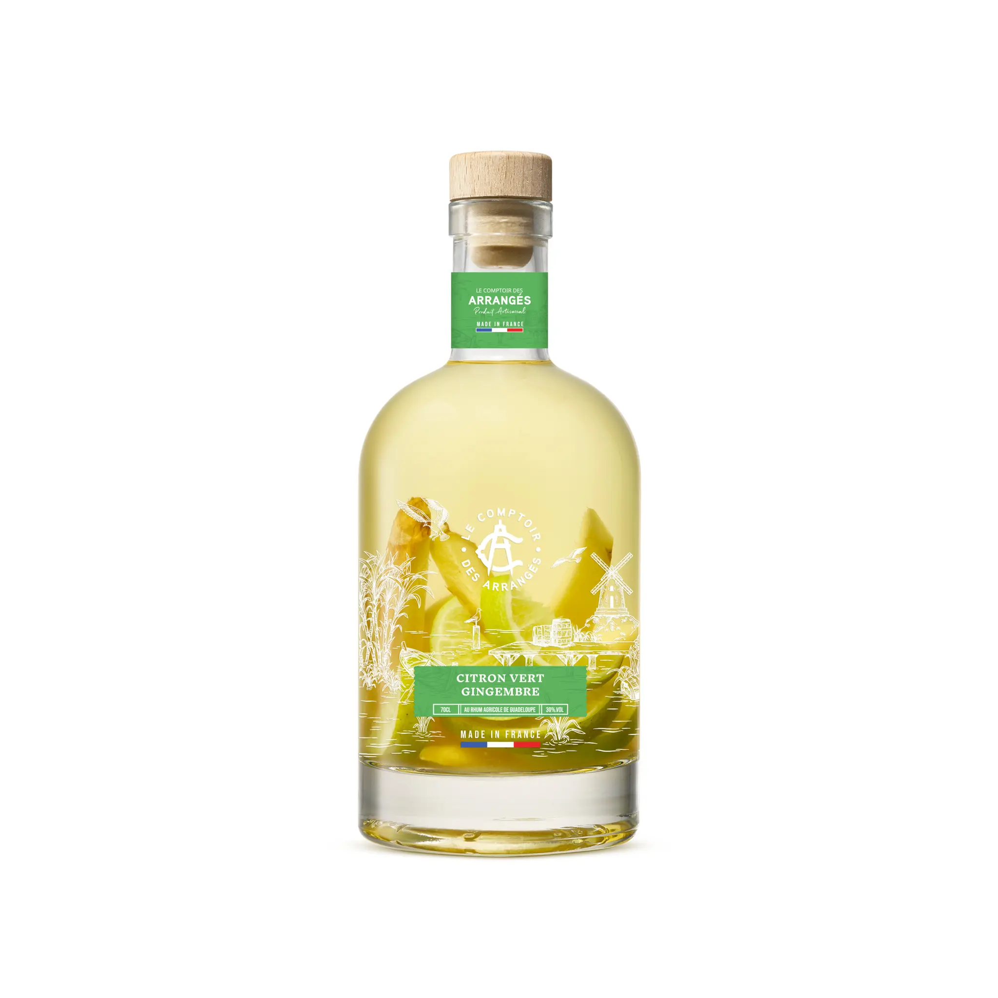 LE COMPTOIR DES ARRANGEES Boisson à base de rhum citron vert et gingembre 25.3%