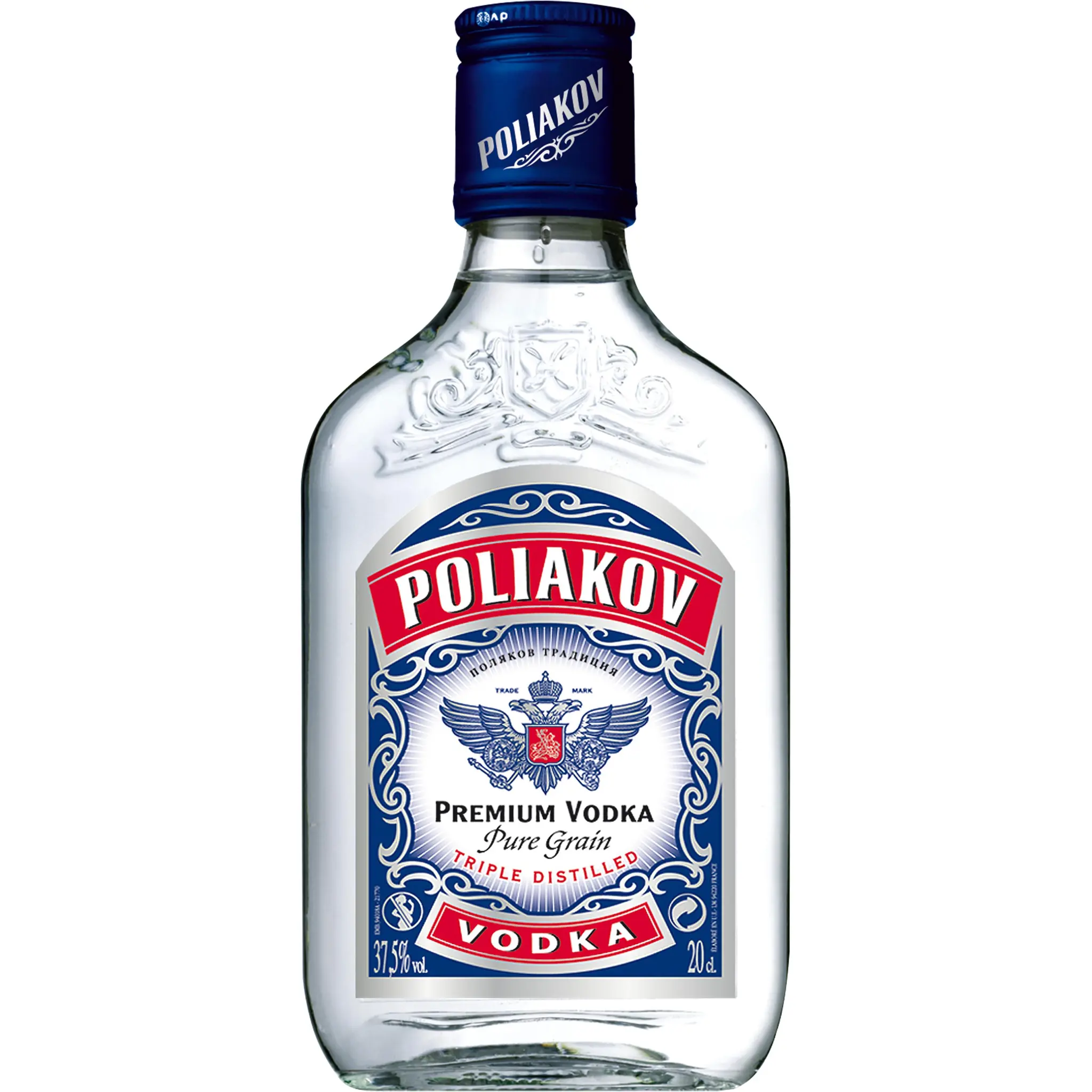 POLIAKOV Vodka pure grain 37,5% flasque