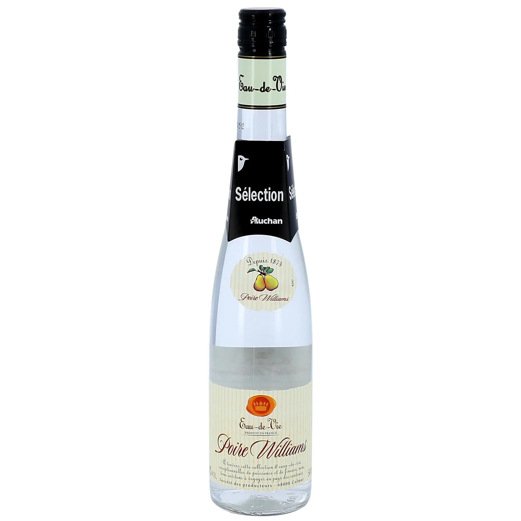AUCHAN Eau de vie poire Williams 40%