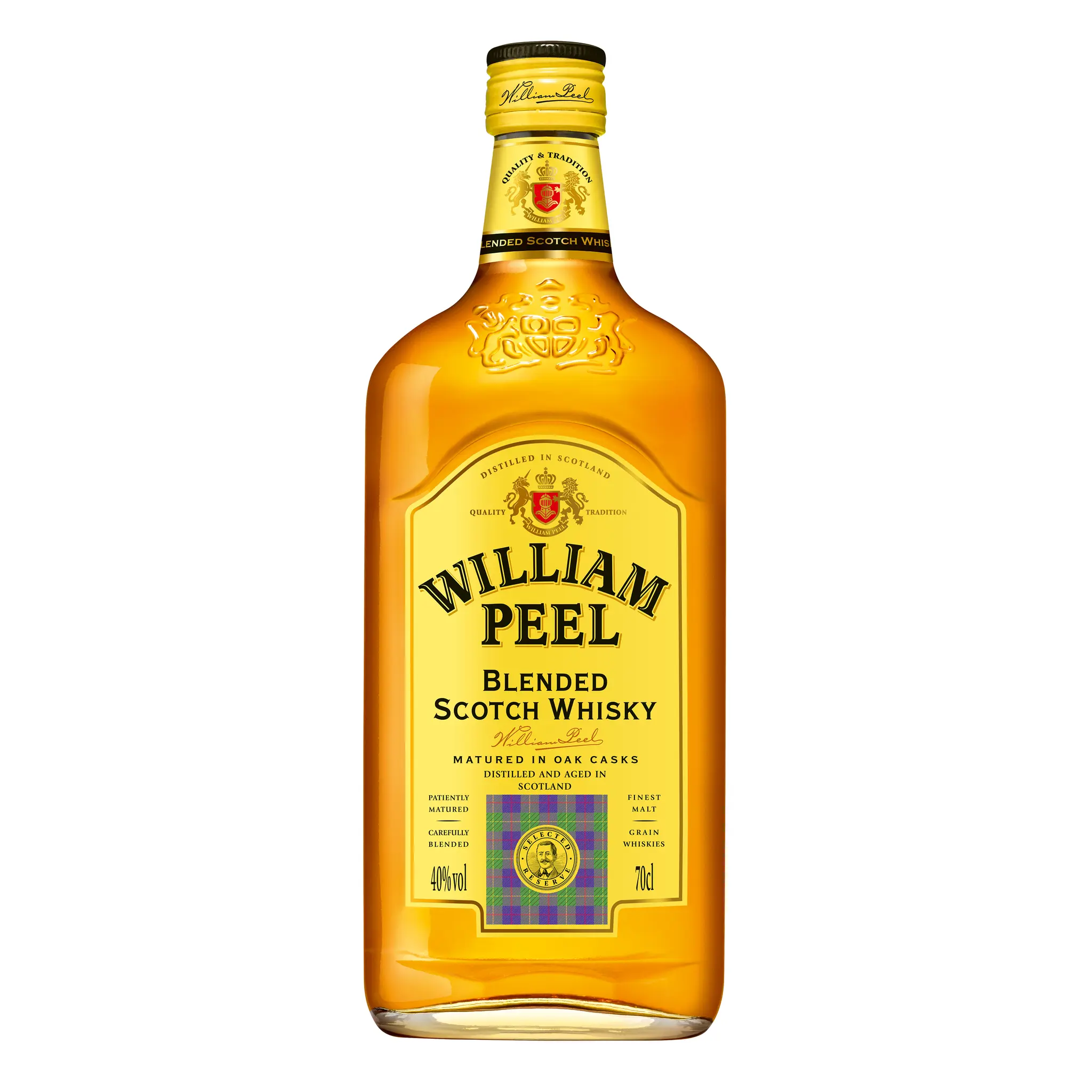 WILLIAM PEEL Scotch whisky écossais blended malt 40%
