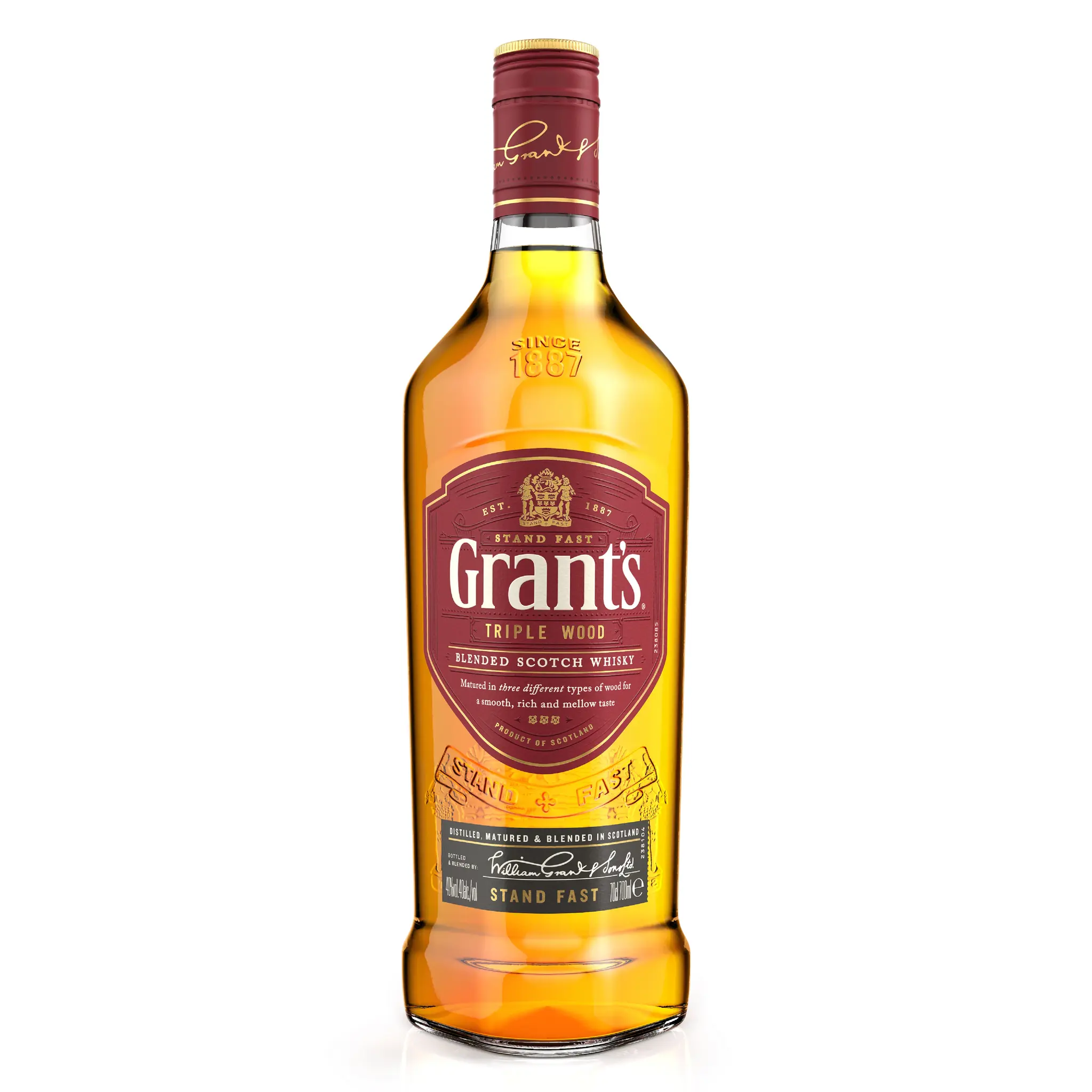 GRANTS Scotch whisky écossais blended malt triple wood 40%
