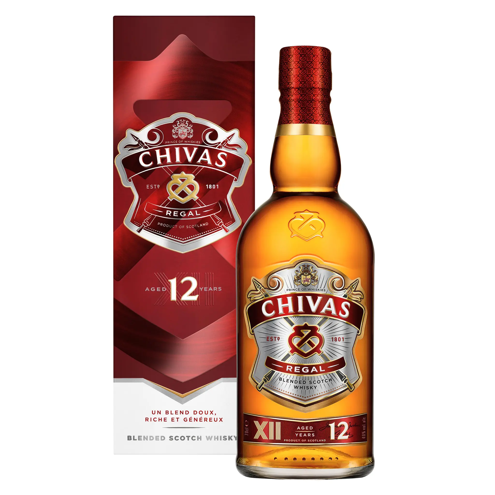 CHIVAS REGAL Scotch whisky écossais blended malt 12 ans 40%