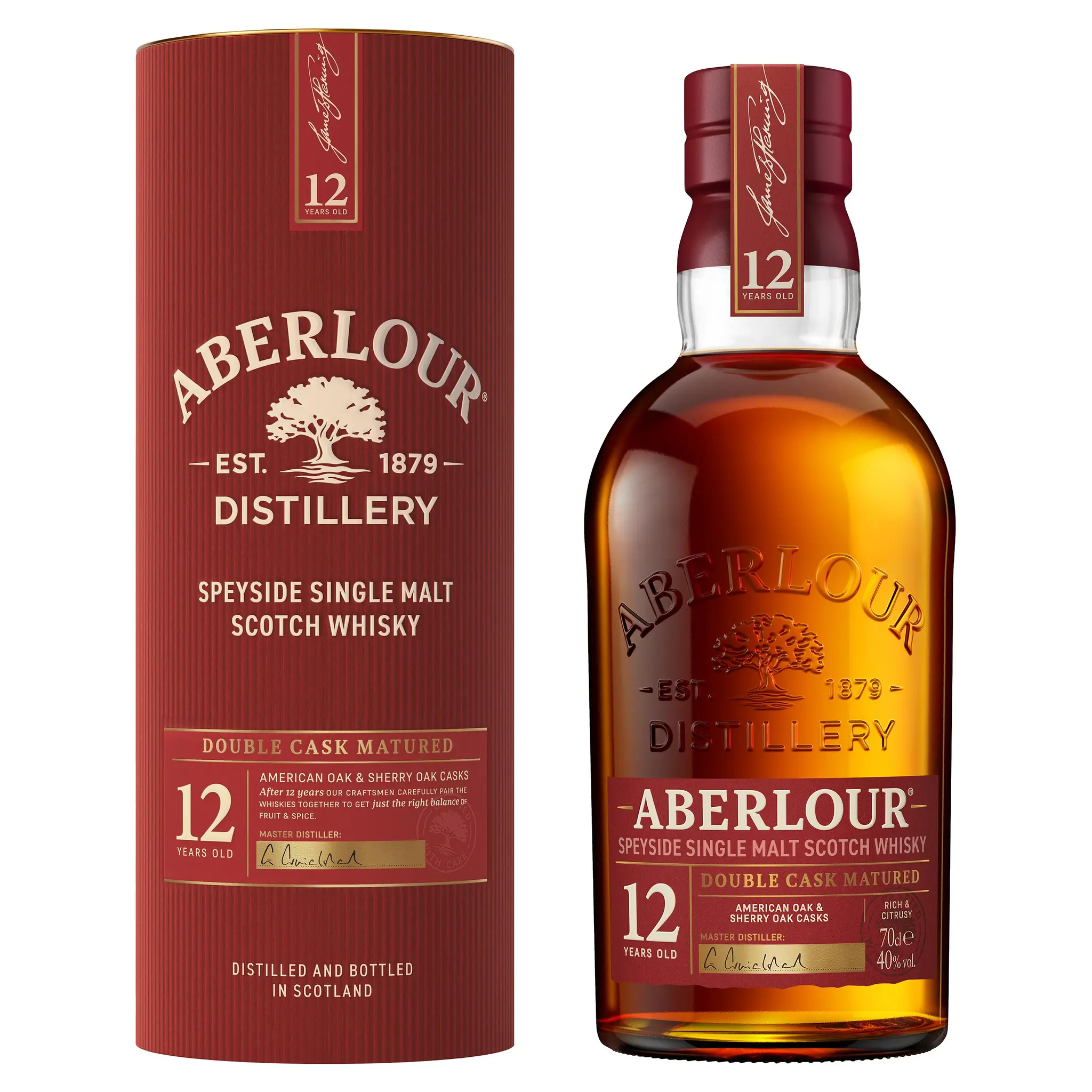 ABERLOUR Whisky écossais Single malt double cask matured 12 ans 40%