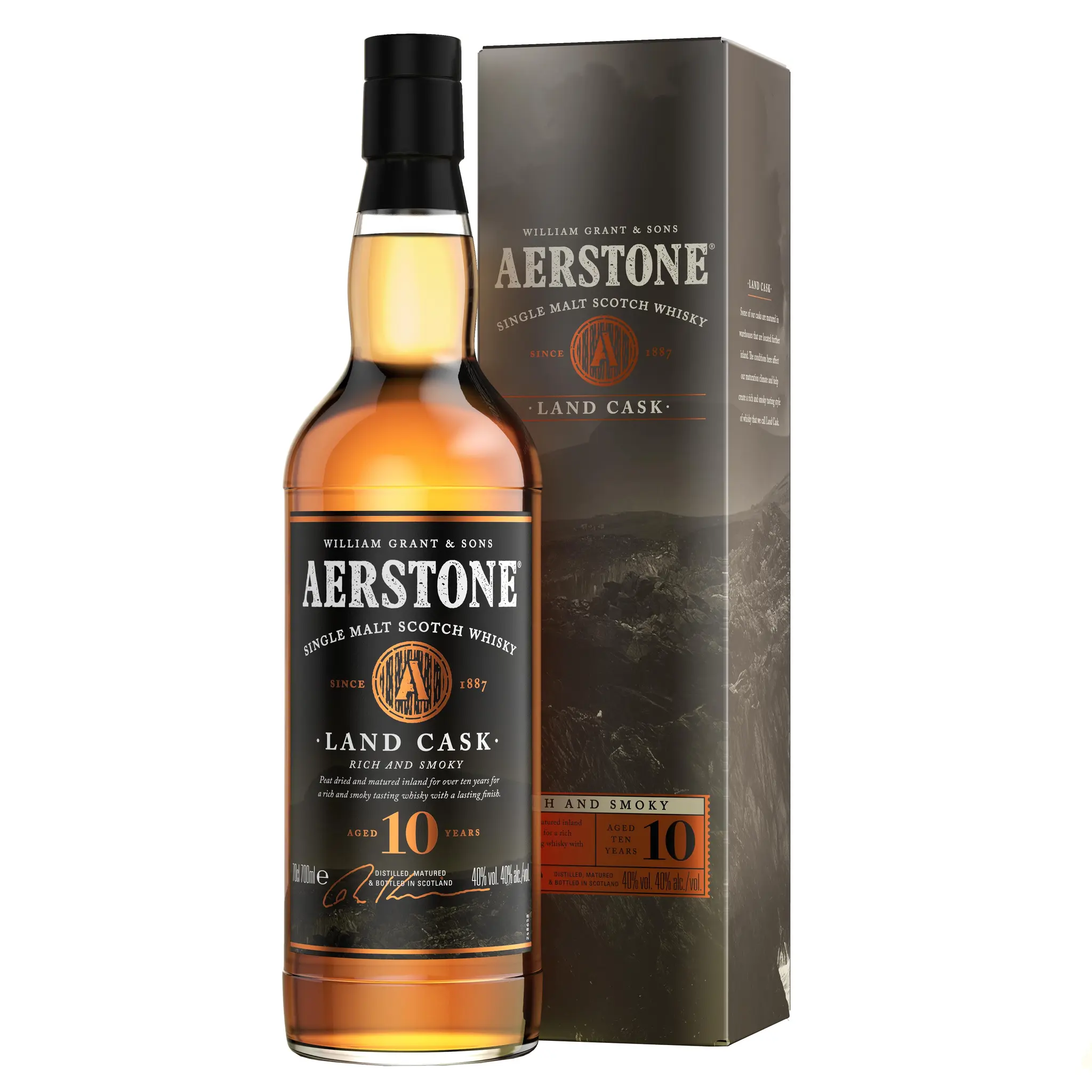 AERSTONE Scotch whisky écossais single malt 40% 10 ans
