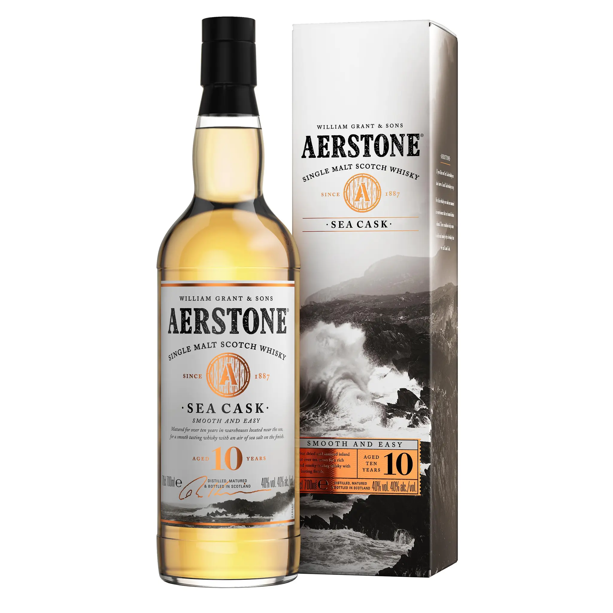 AERSTONE Scotch whisky écossais single malt Sea Cask 40% 10 ans