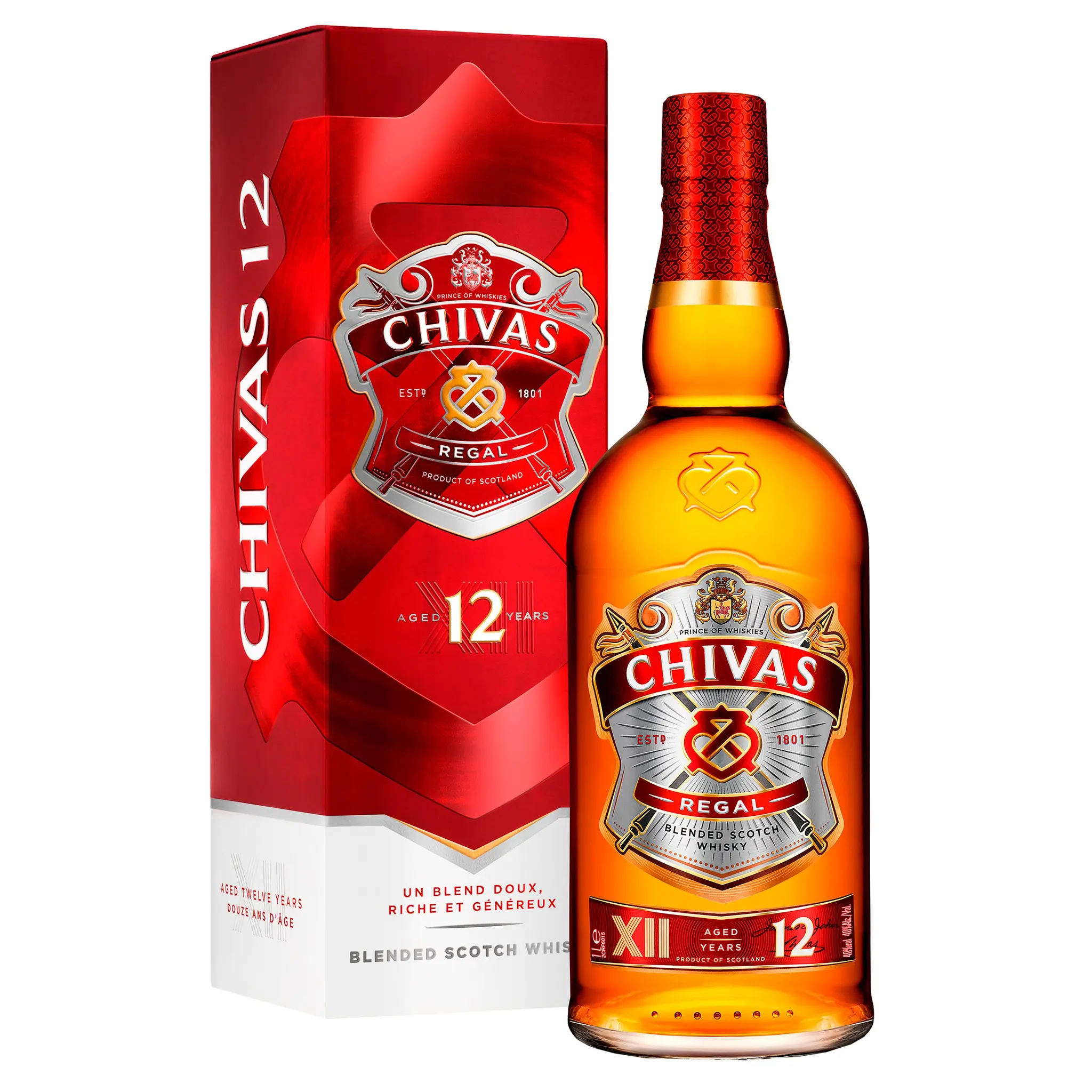 CHIVAS REGAL Scotch Whisky écossais blended malt 12 ans 40%