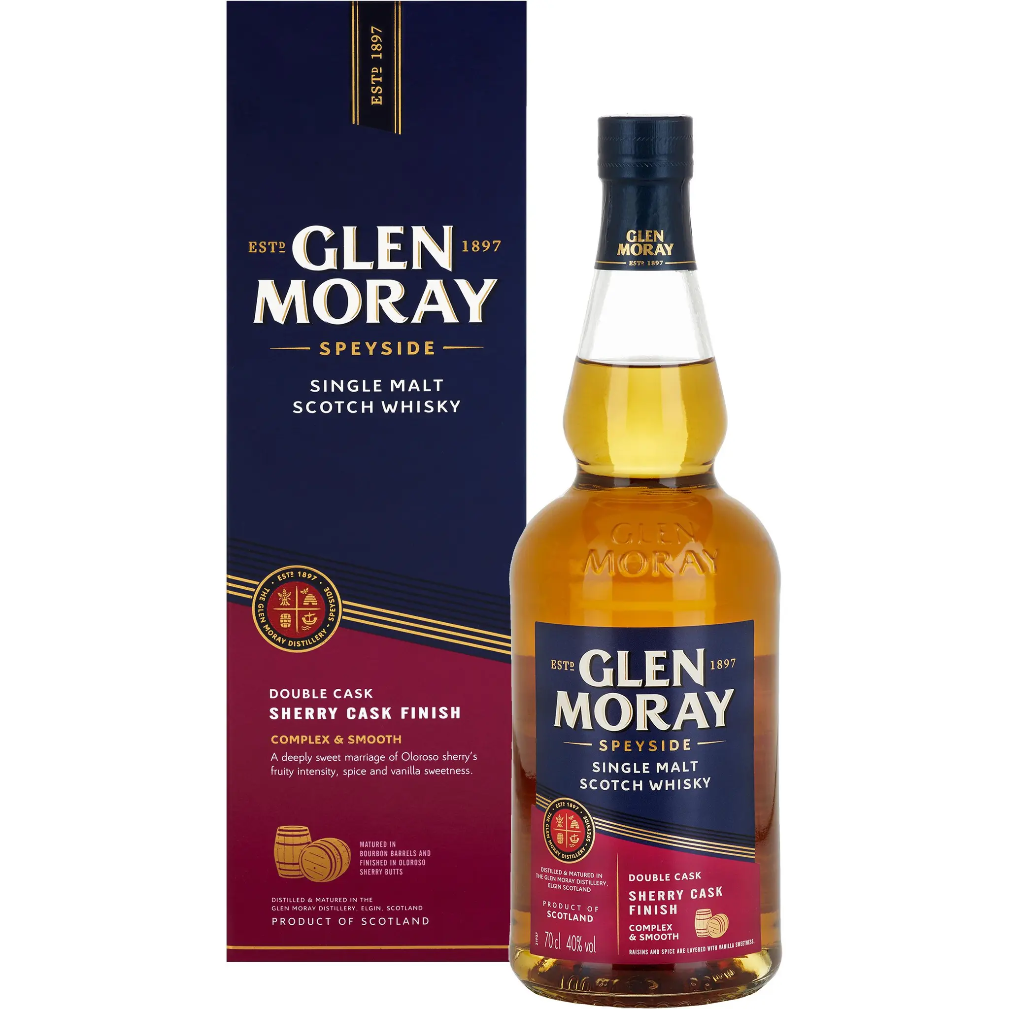 GLEN MORAY Scotch Whisky single malt 40%