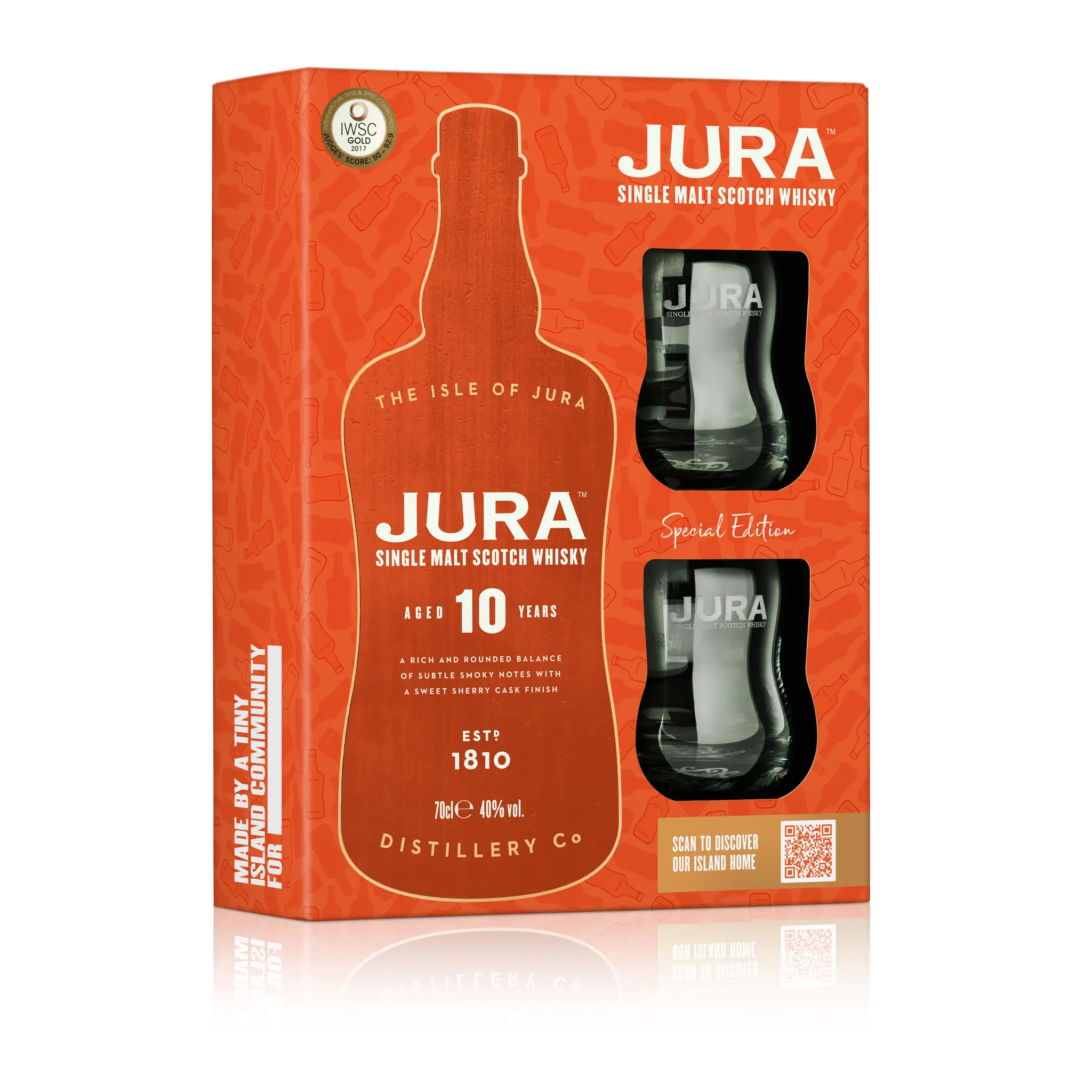 JURA Coffret whisky single malt Jura 40% 10 ans