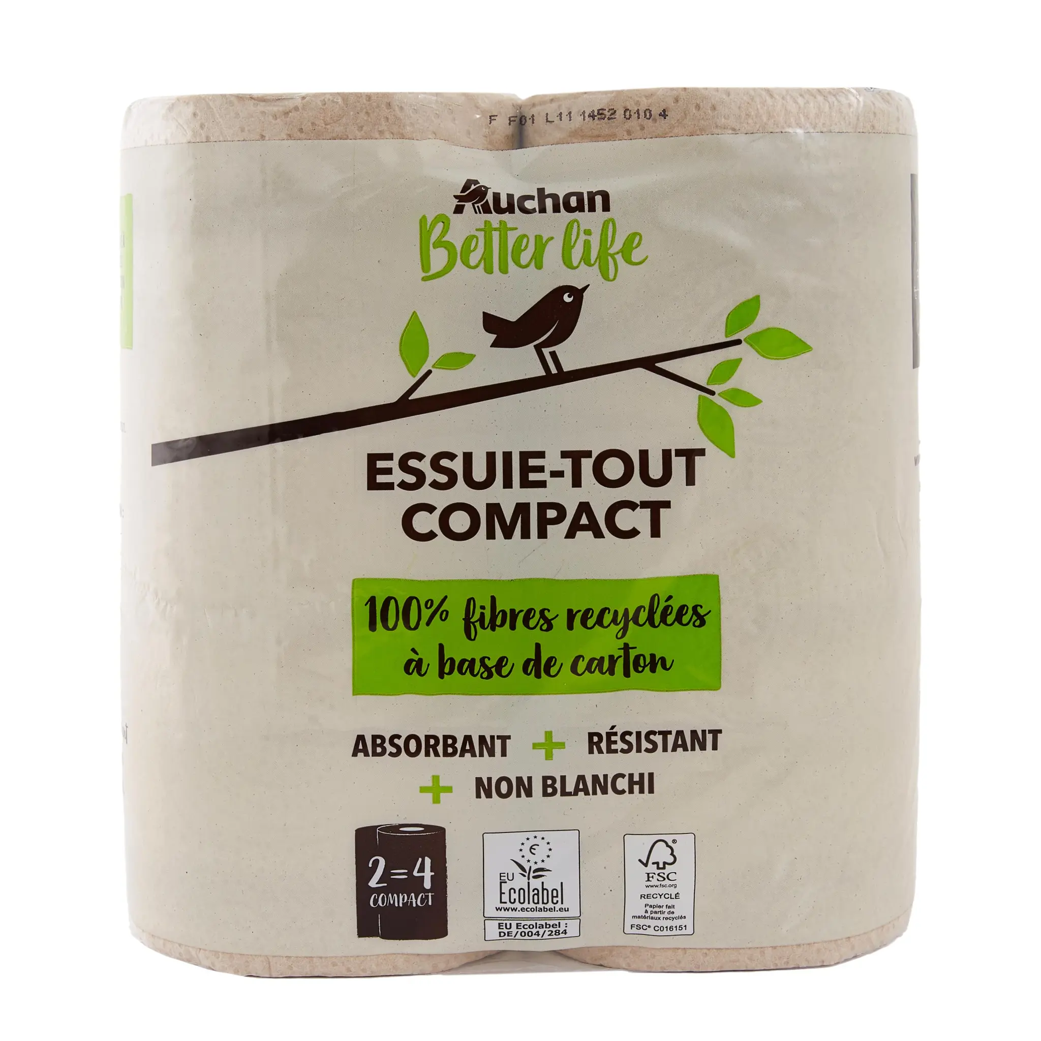 AUCHAN BETTER LIFE Essuie-tout compact