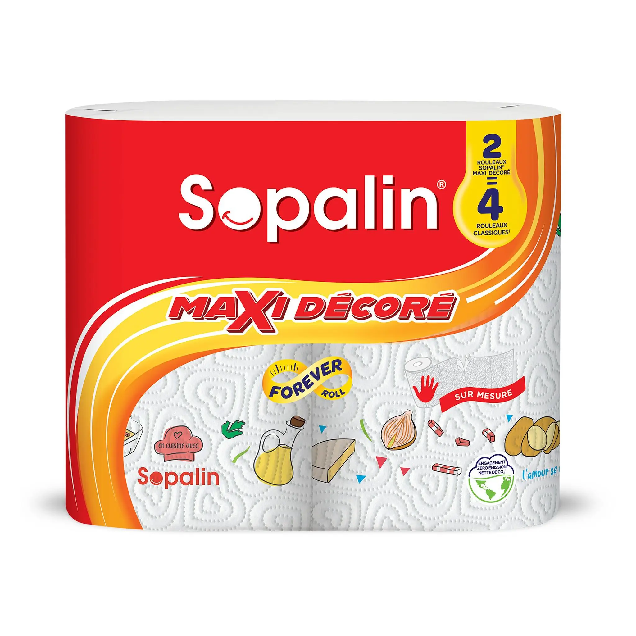 SOPALIN Essuie-tout décoré demi-feuilles