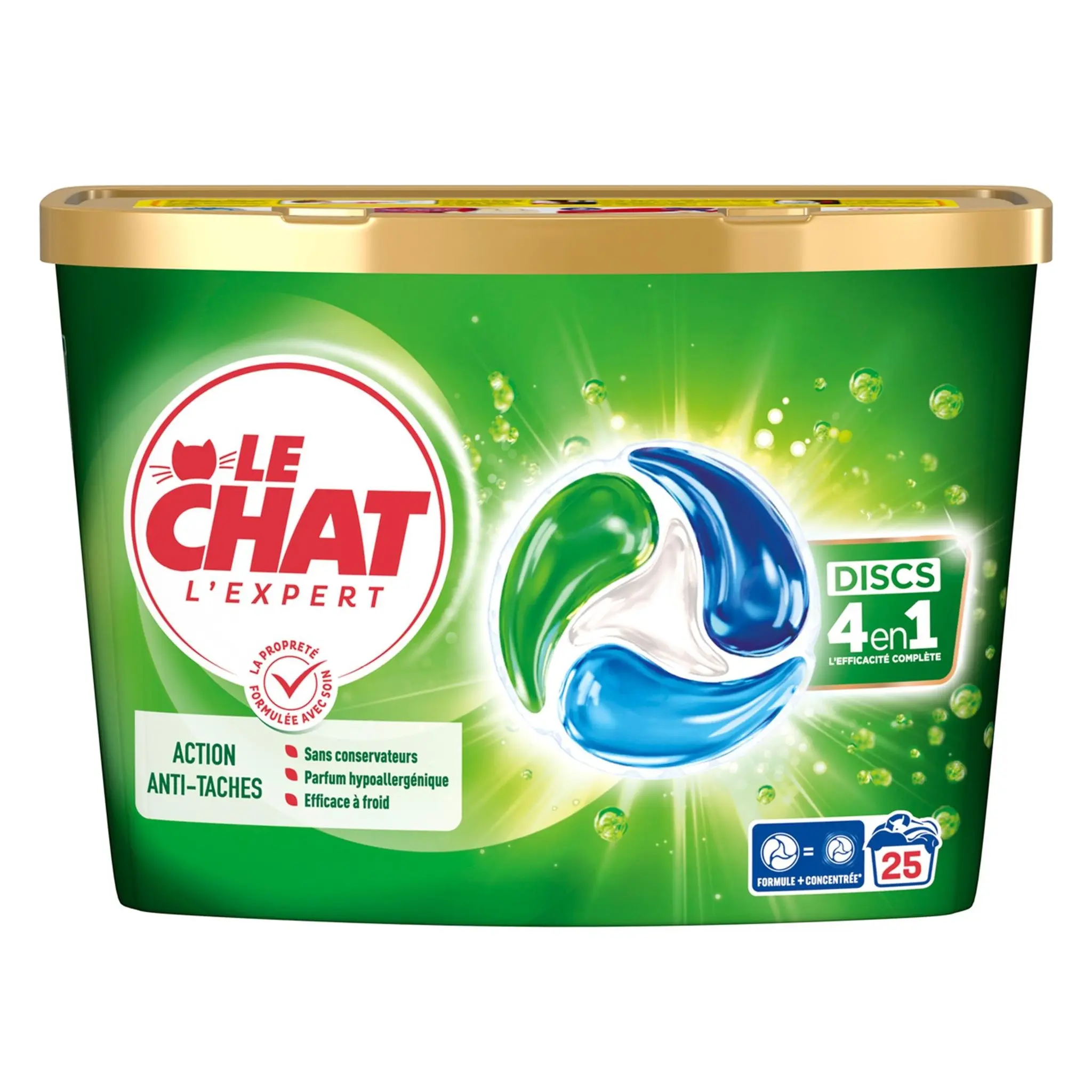 LE CHAT Disc Lessive capsules 4 en 1 Expert