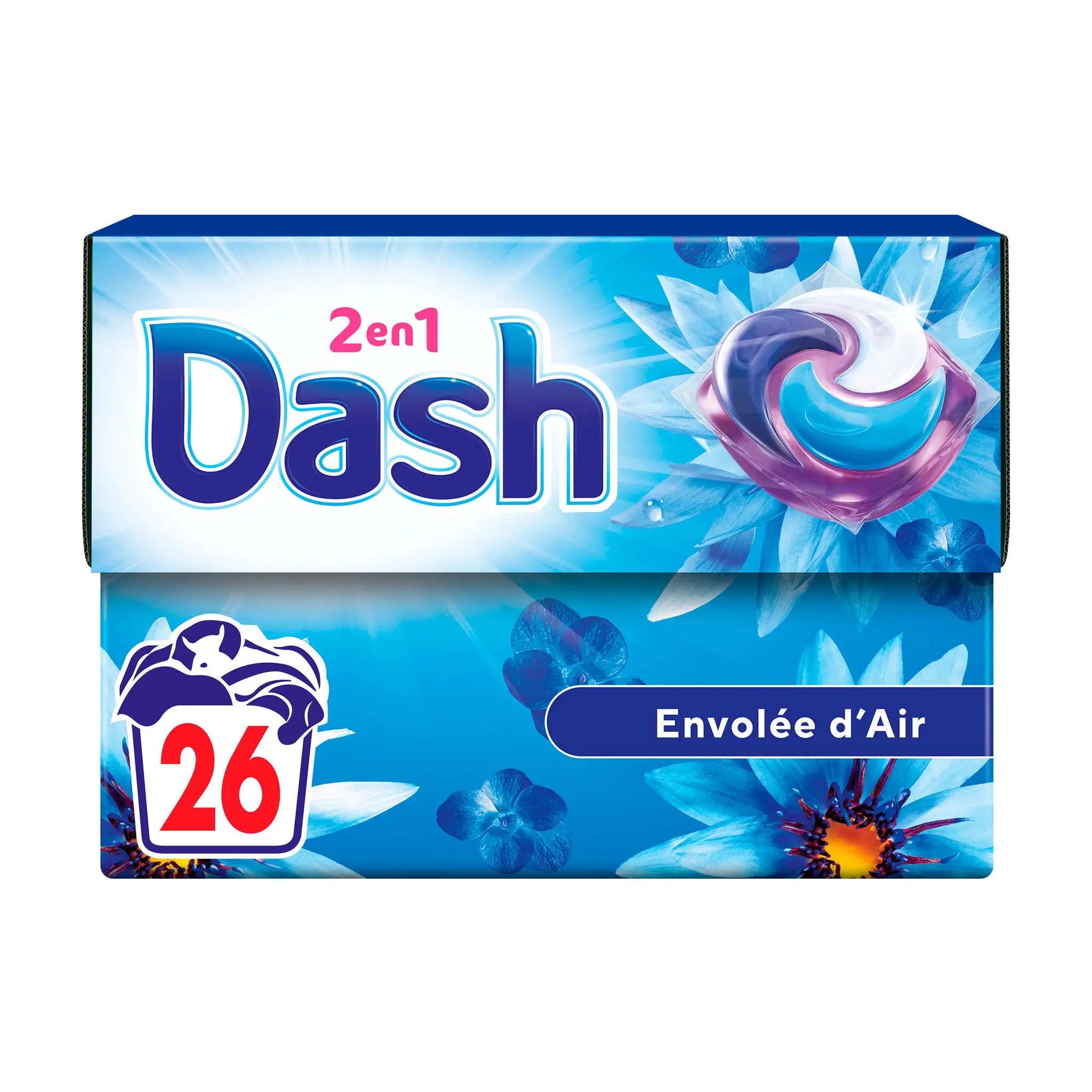 DASH Lessive capsules détergent envolée d'air