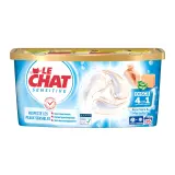 LE CHAT Disc Lessive capsules 4en1 aloe vera et Marseille