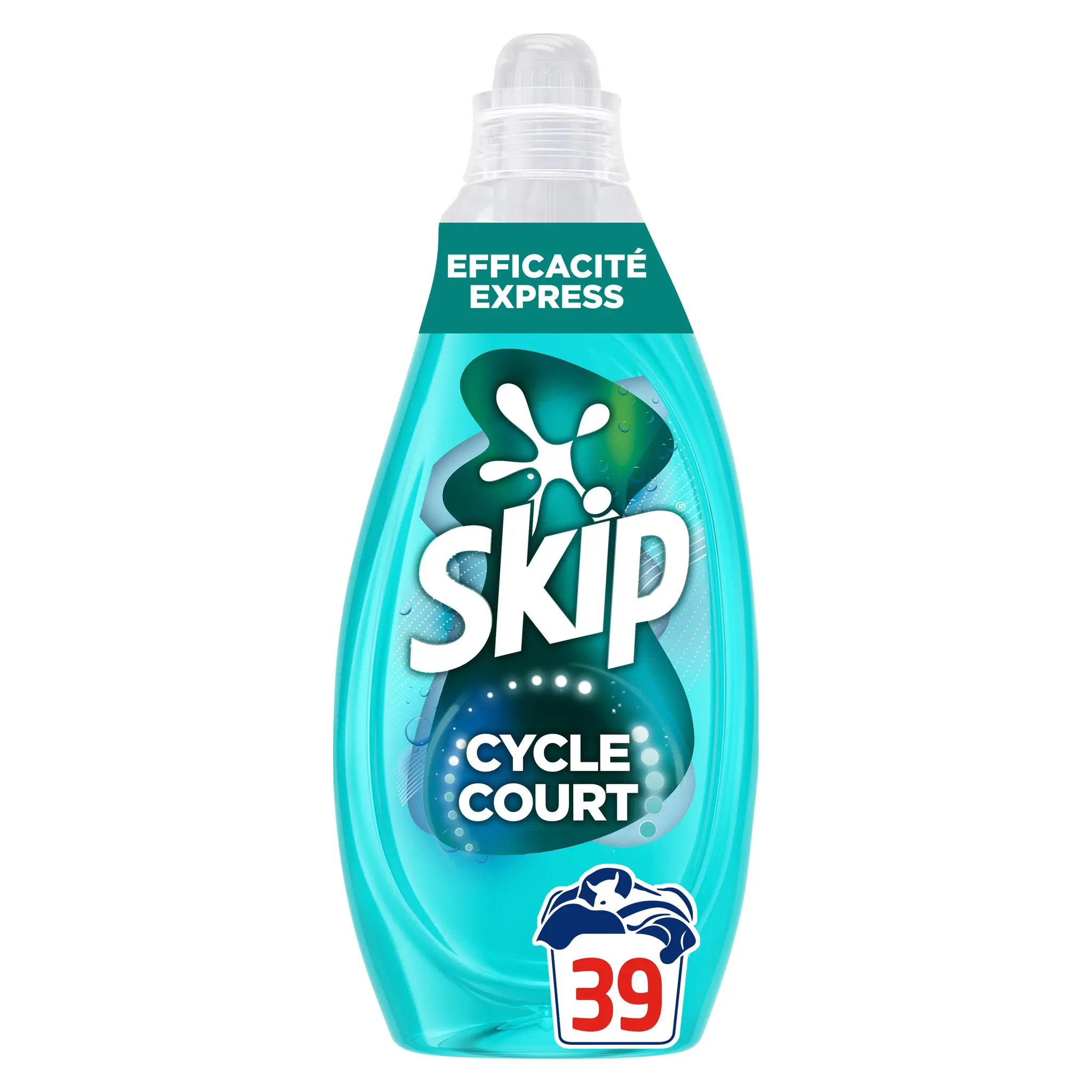 SKIP Lessive liquide Mon Cycle Court Parfait Efficacité Express