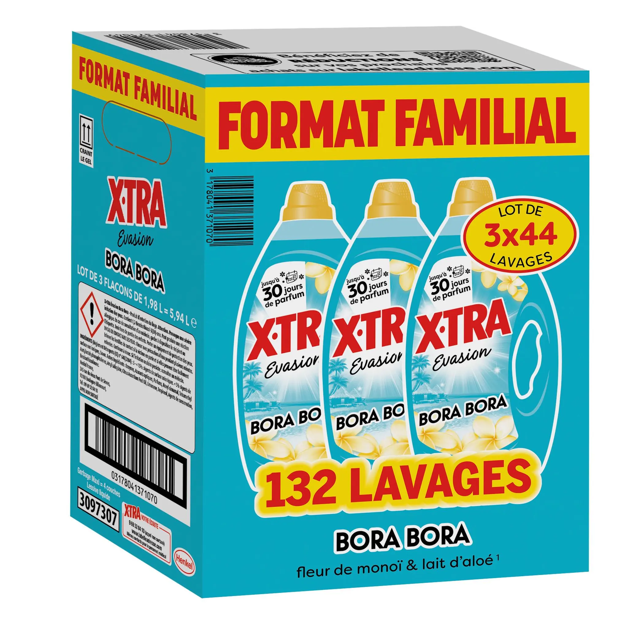 X-TRA Lessive liquide Evasion Bora Bora
